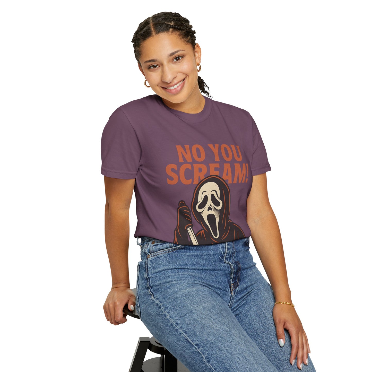 Unisex Horror-Themed T-shirt | Fun Scream Design for Halloween, Costume Parties, Movie Nights, Gift for Horror Fans