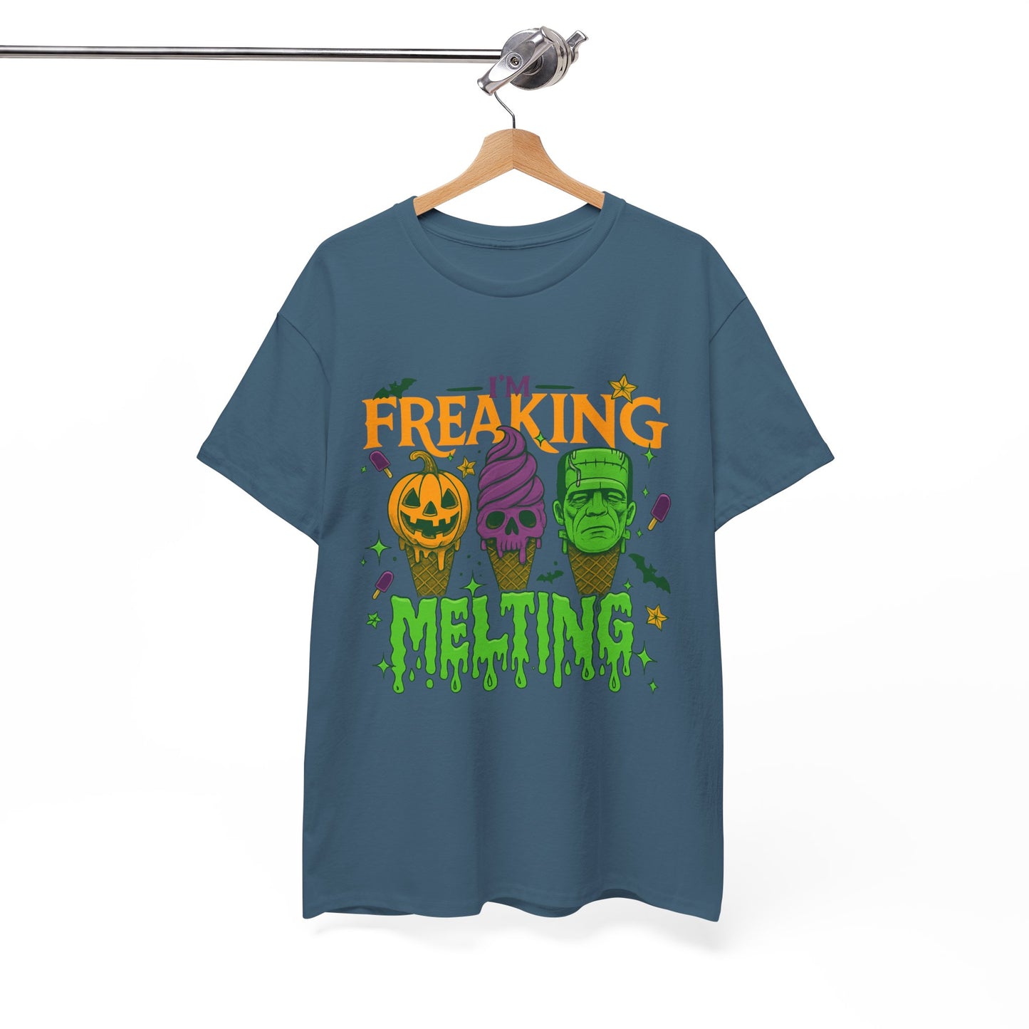 Halloween Unisex Heavy Cotton Tee, Fun Fall Shirt, Halloween Costume Top, Spooky Party Tee, Trick or Treat Apparel