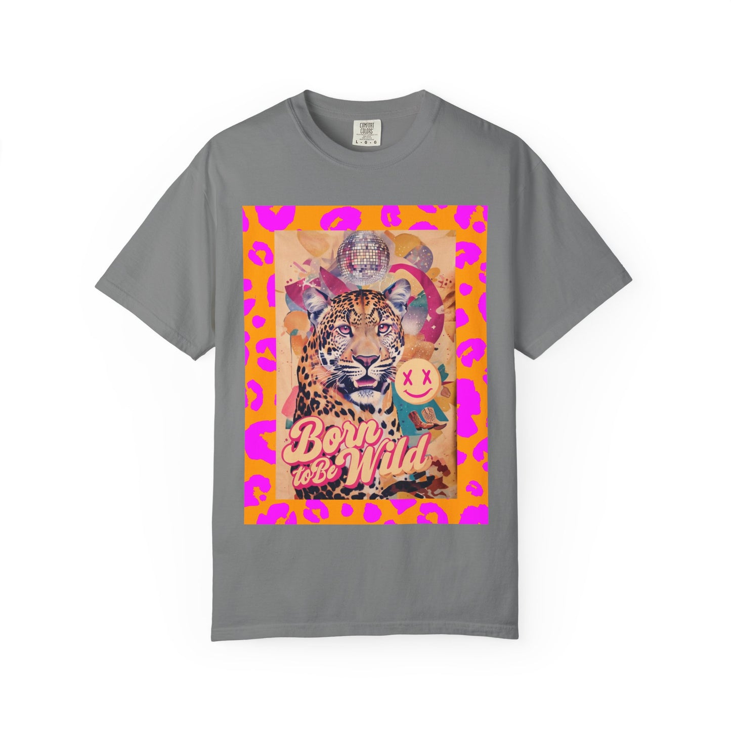 Bold Graphic T-Shirt: Born to Be Wild, Unisex Cotton Tee, Animal Lover Gift, Wild Spirit Apparel, Trendy Casual Wear, Unique Artist Design