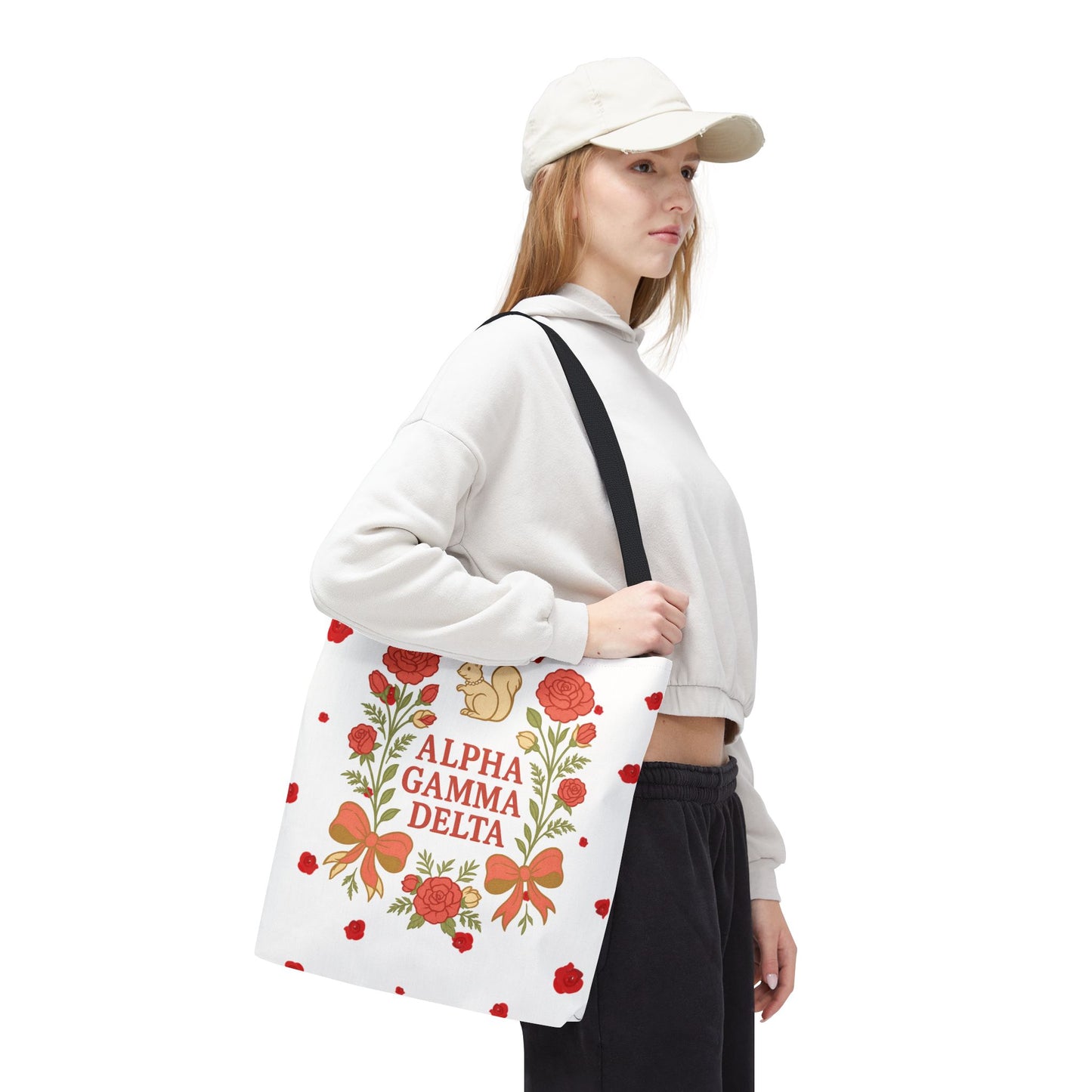 Floral Tote Bag | Alpha Gamma Delta Collection | Perfect for Sorority Events & Graduates