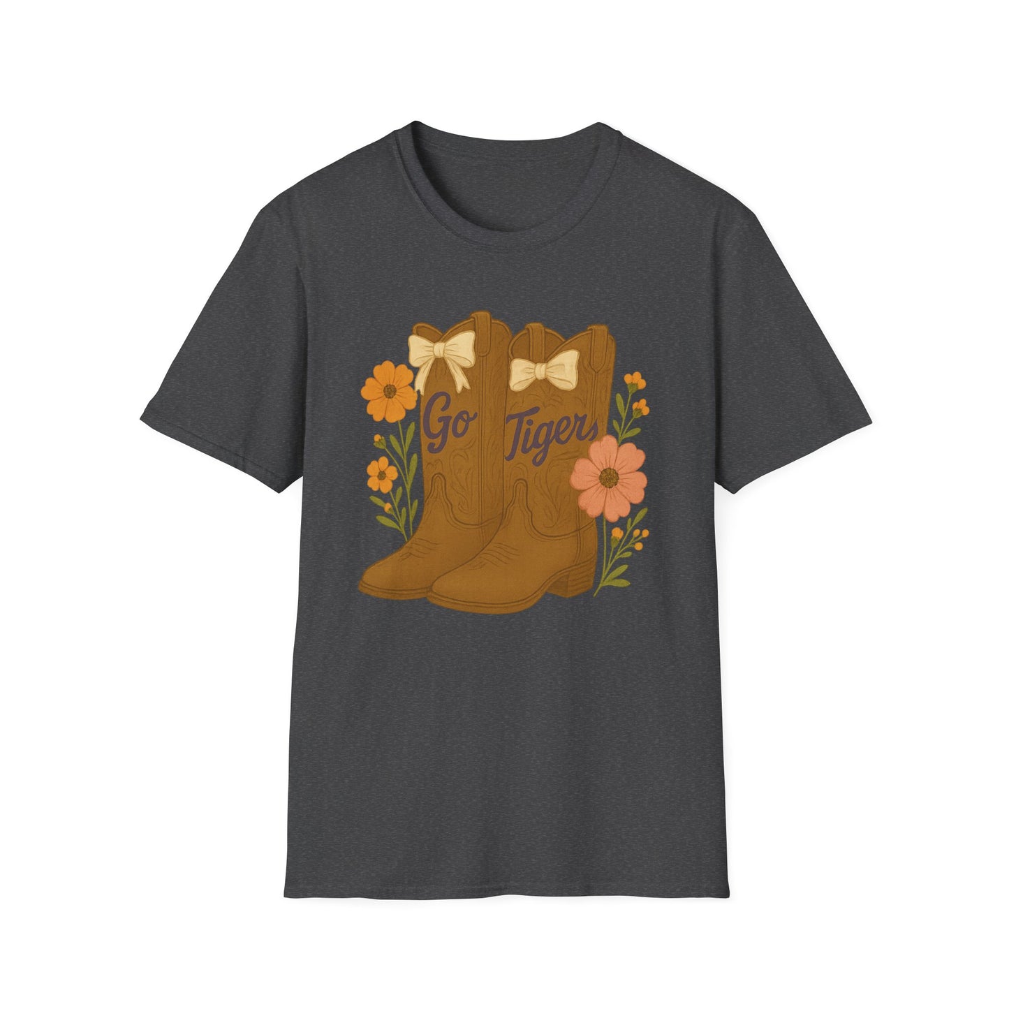 SC Tigers Country Boots Unisex T-Shirt | Cute Southern Style Tee, Go Tiger Shirt, Perfect for Game Day, Clemson Game Day, Graduation Gift, College Student Gift