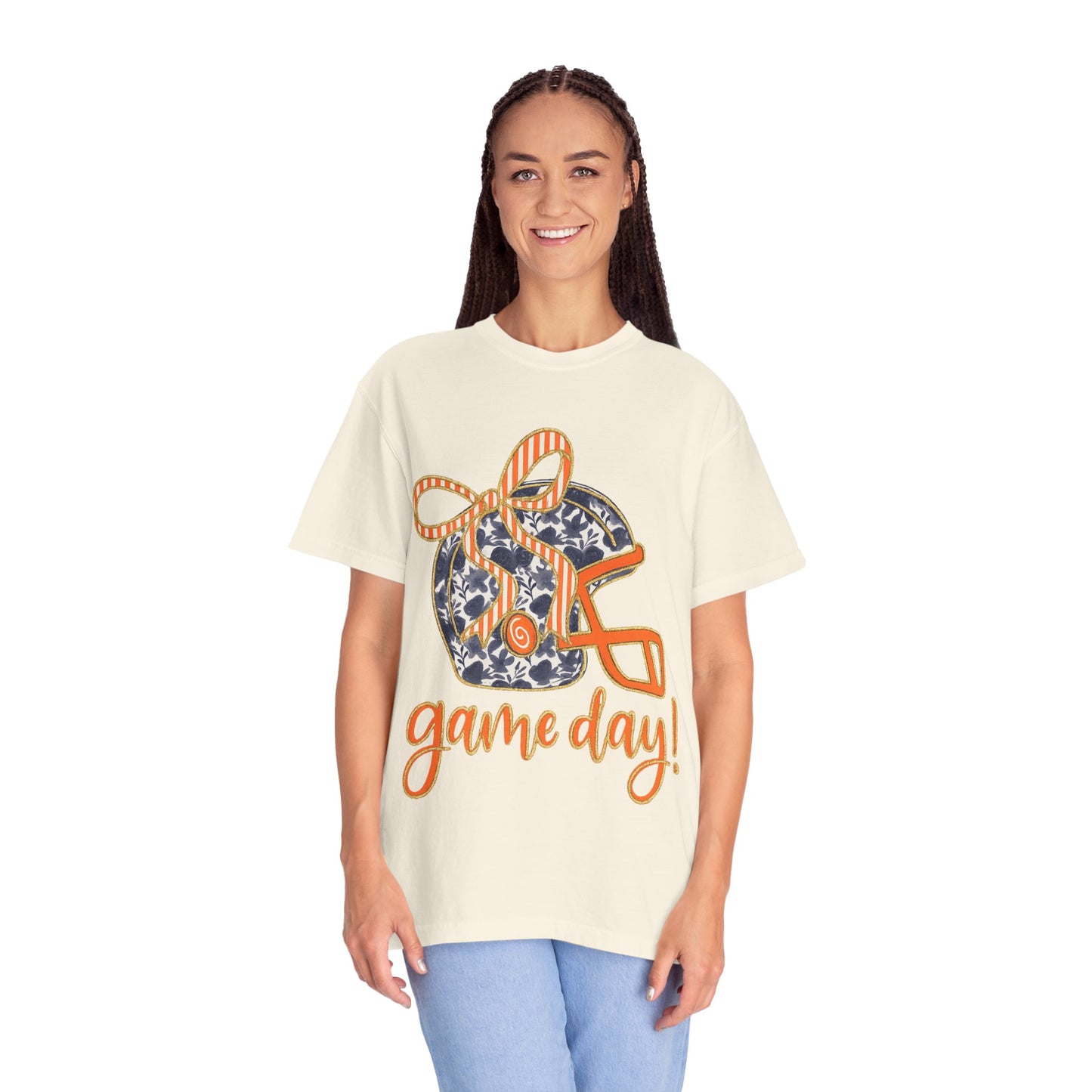 Game Day Coquette Style, Football Helmet T-Shirt | Unisex Sports Tee for Football Fans | Perfect for Tailgating, Game Everyday Wear