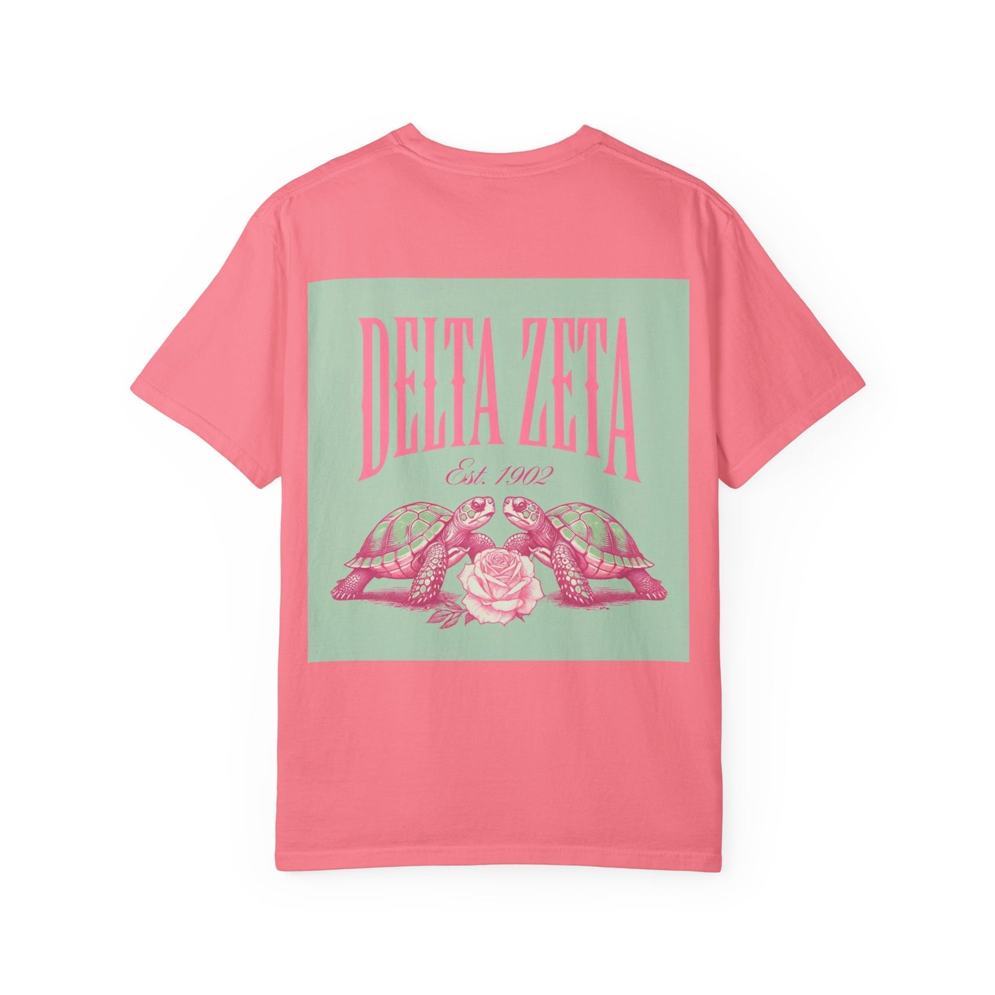 Delta Zeta Unisex T-Shirt, Sorority Shirt, Garment-Dyed Tee, Cute College Top, Sisterhood Apparel, Gift for Sorority Sisters