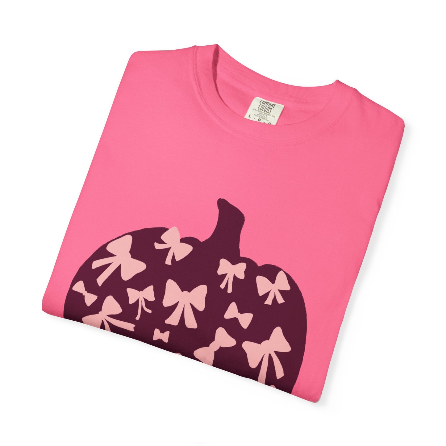 Pumpkin Bow Graphic Tee | Unisex Fall T-Shirt, Halloween Top, Cute Autumn Shirt, Gift for Her, Festival Wear