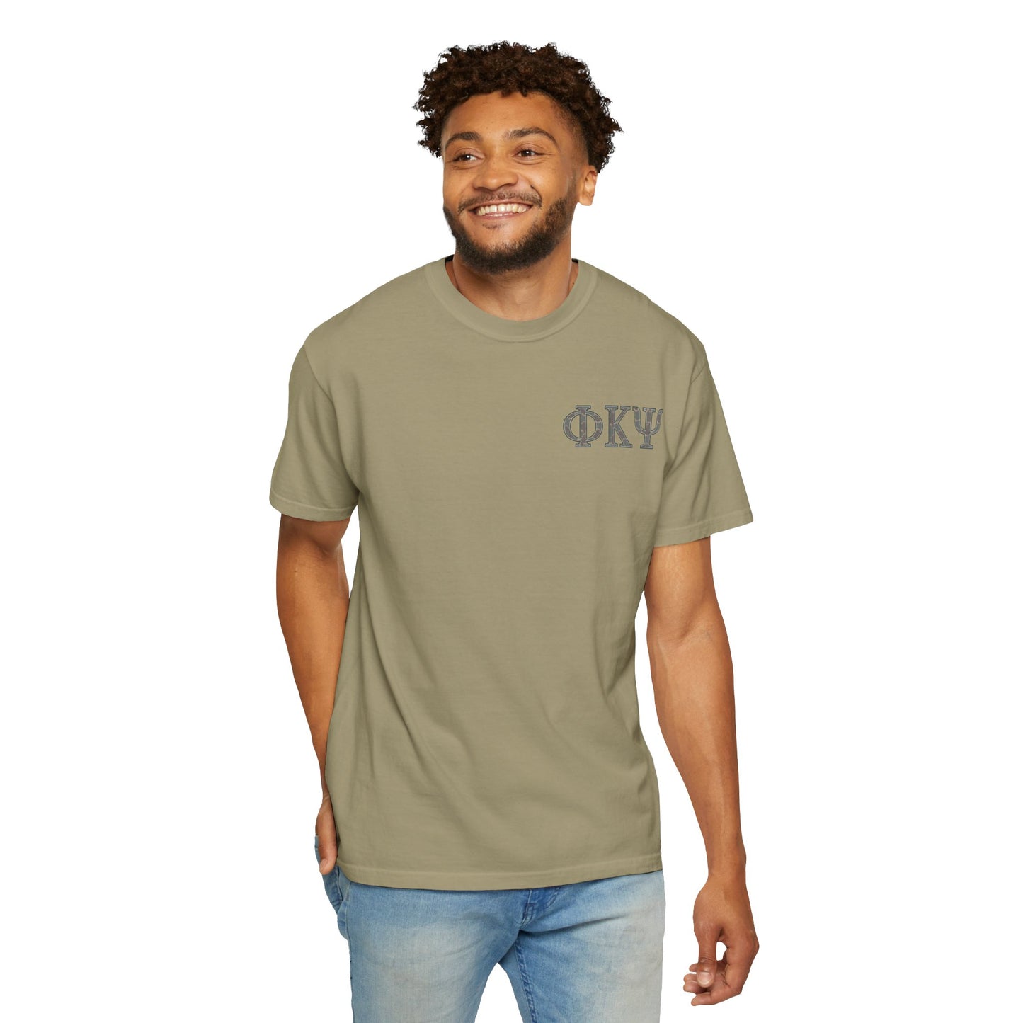 Unisex Garment-Dyed T-shirt with PiKappaPsi Design, Casual Tee, College Apparel, Greek Life Shirt, Unique Gift, Brotherhood T-shirt