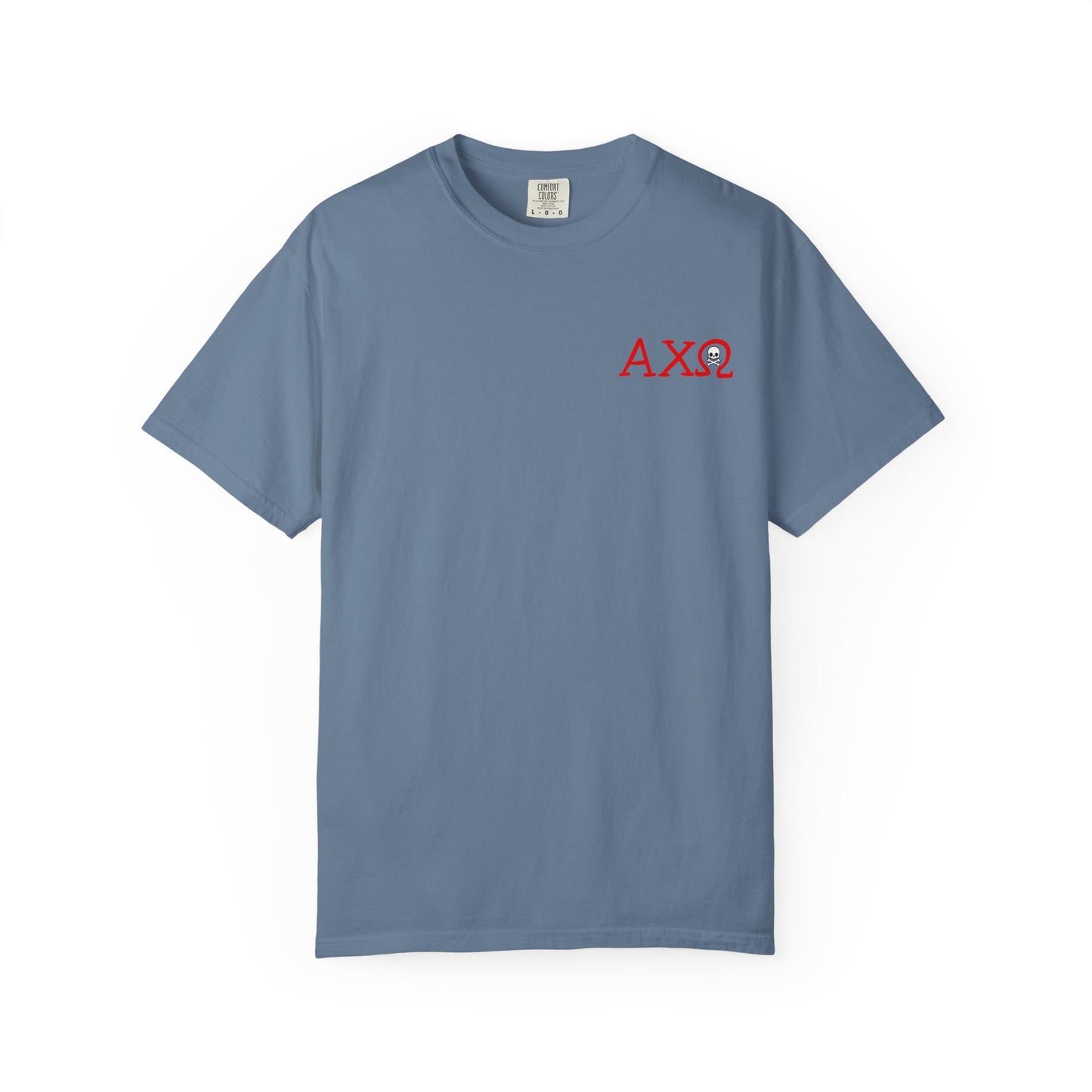 Alpha Chi Omega Garment-Dyed T-shirt, Unisex College Apparel, Sorority Shirt, Graduation Gift, Vintage Style Tee