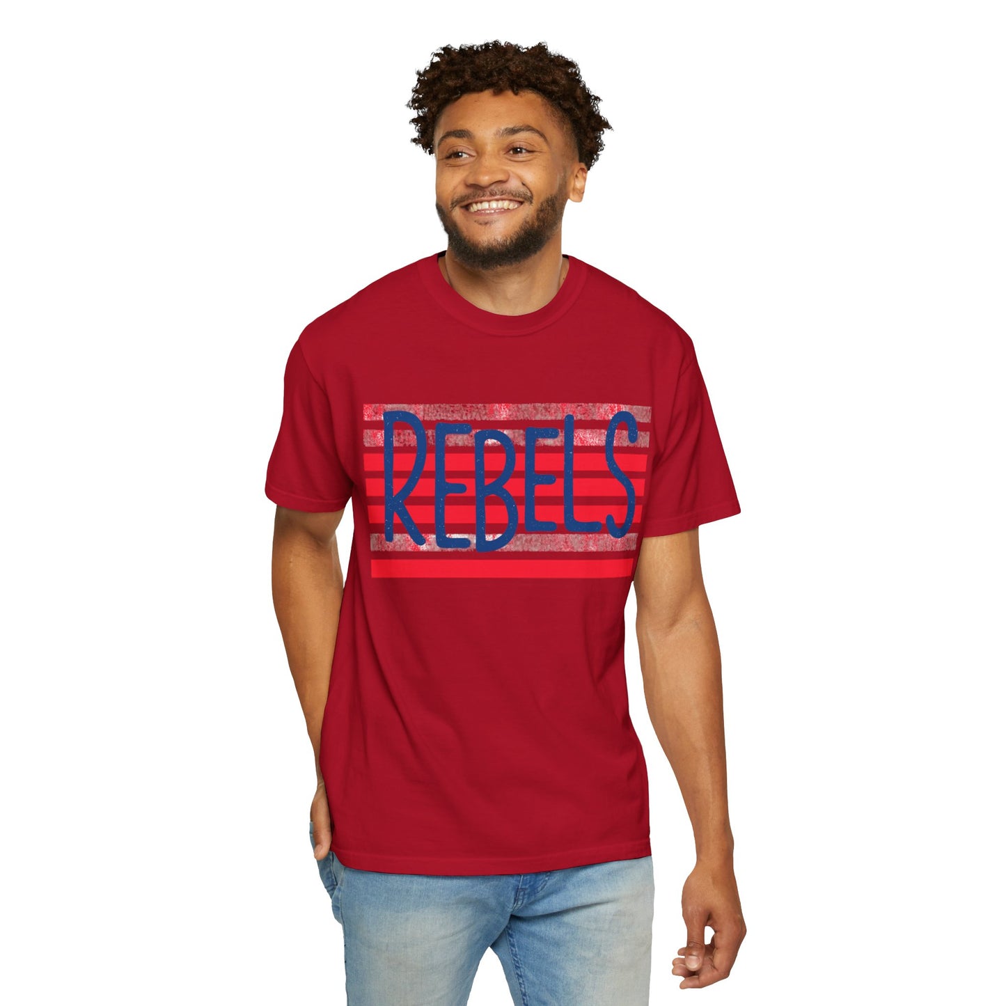 Rebels T-Shirt, Vintage Style Tee, Unisex Graphic Shirt, Summer Fashion, Independence Day Apparel, Football Game Day, Hotty Toddy