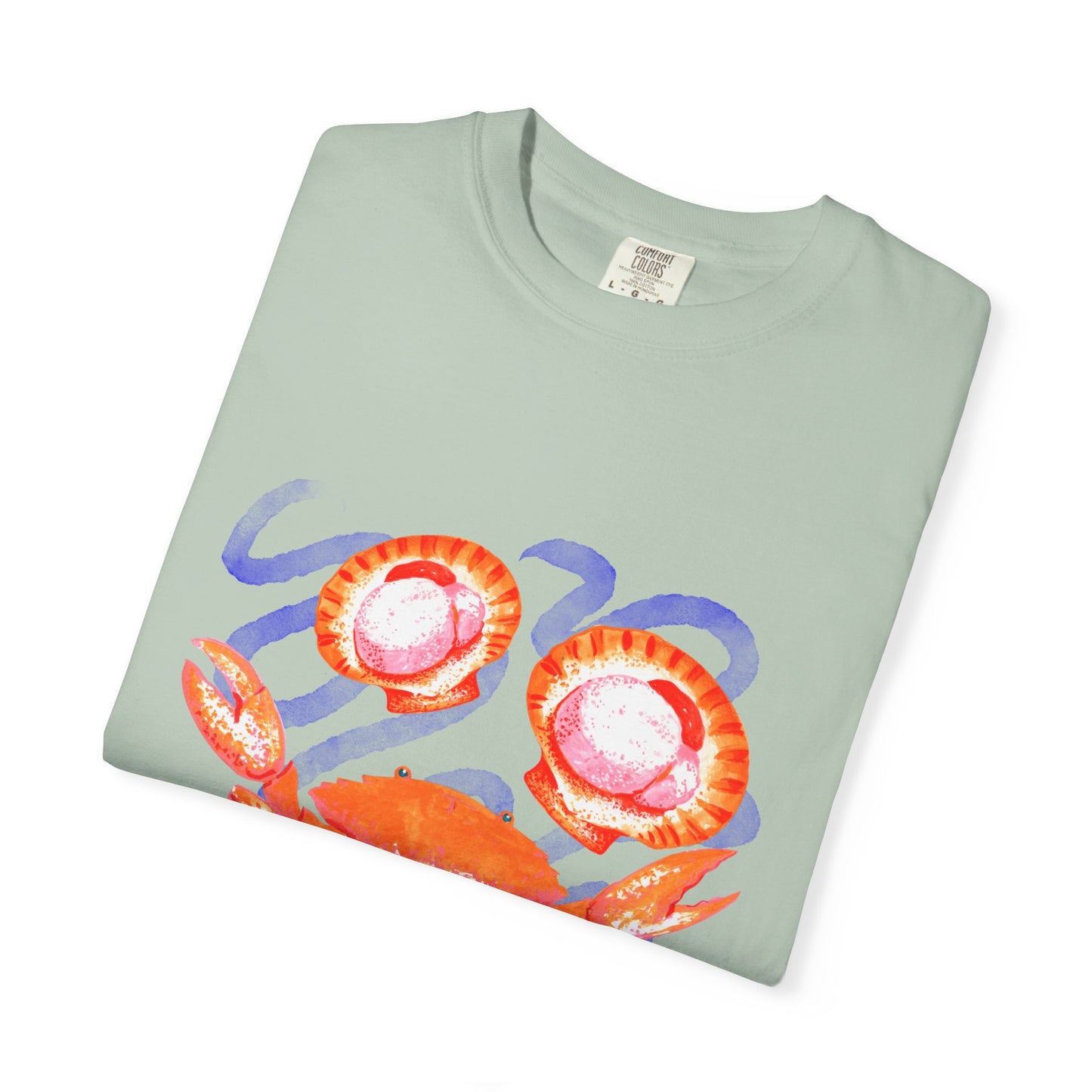 Retro Seafood Graphic T-Shirt - Fresh Catch Comfort Colors Tee