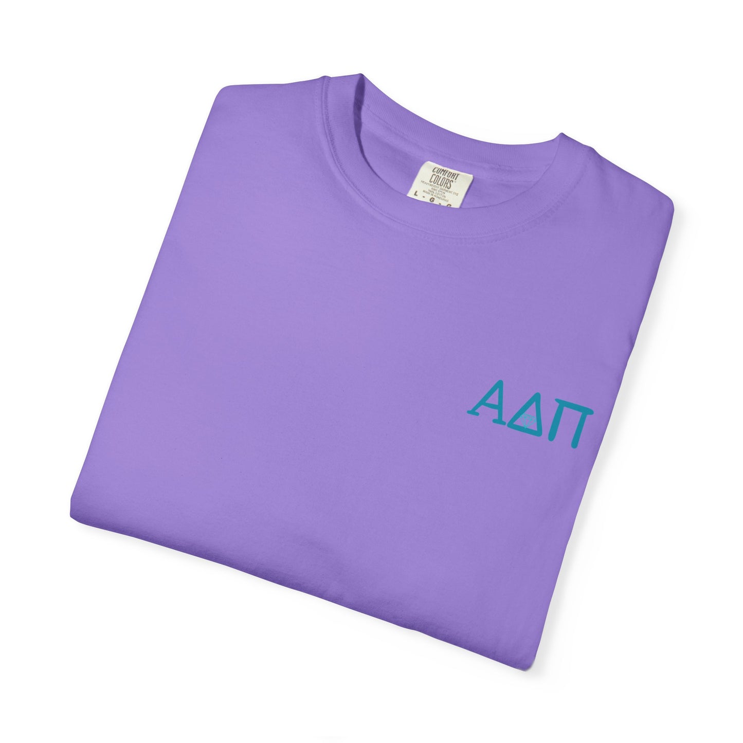 Alpha Delta Pi T-Shirt, Sorority Shirt, College Apparel, Greek Life Gift, Unisex Garment-Dyed Tee