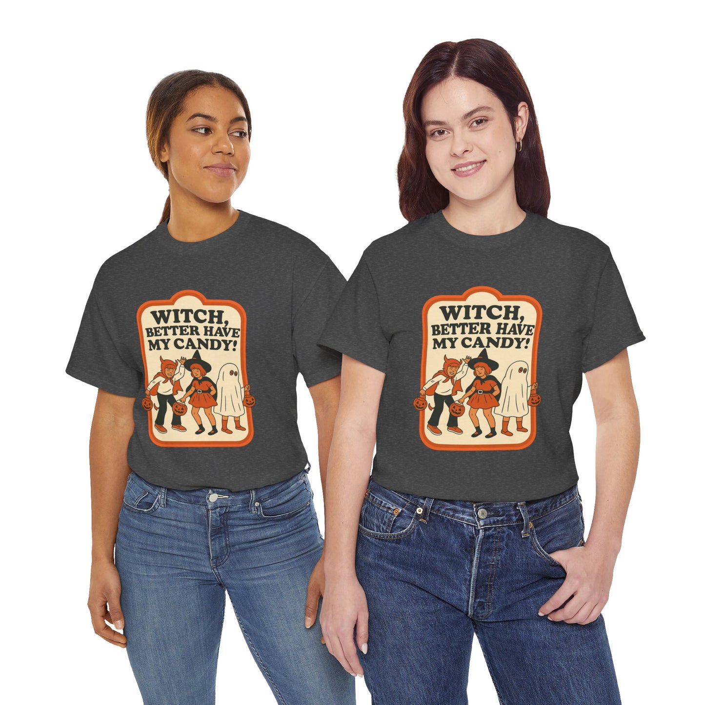 Halloween Witch Candy Tee - Unisex Cotton Shirt