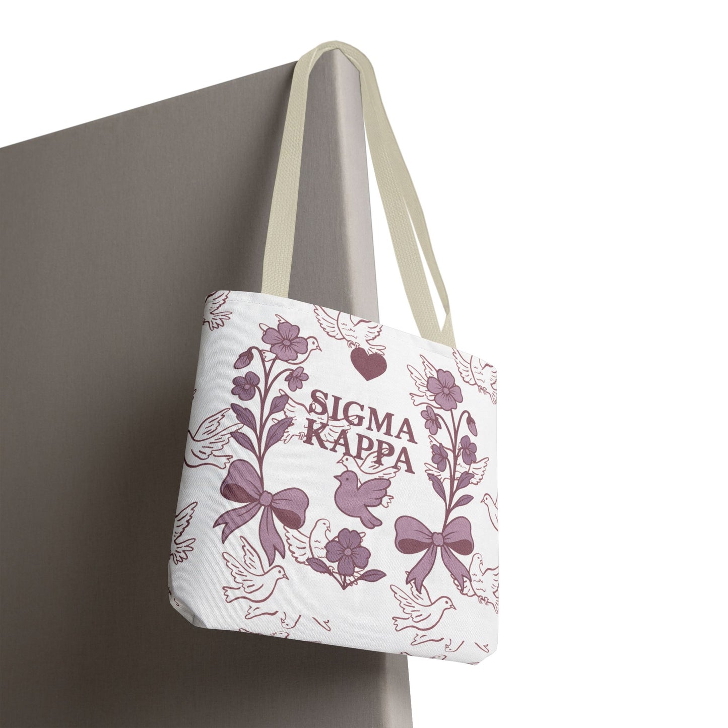 Sigma Kappa Floral Tote Bag | Sorority Gift, Eco-Friendly Carry-All, College Accessory, Stylish Shopping Bag, Chic Beach Tote