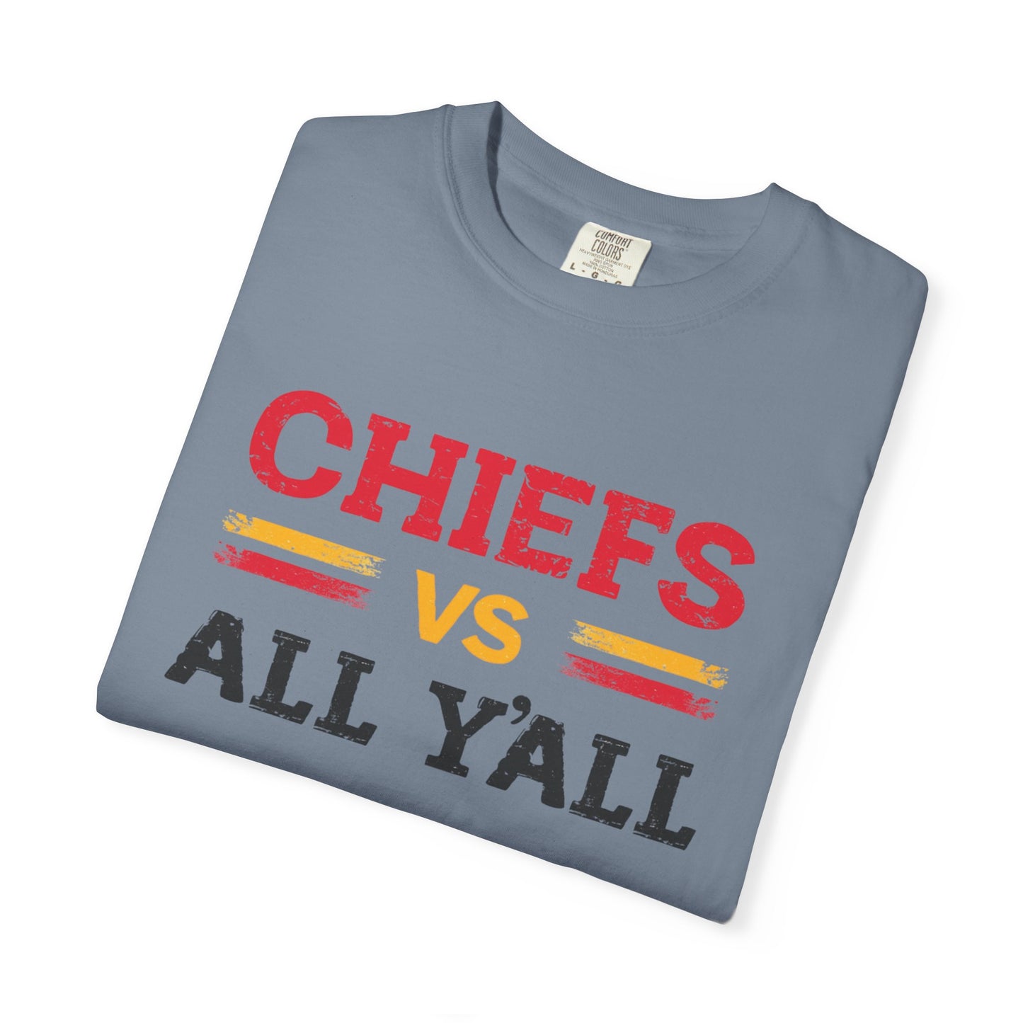 Game Day Humor T-Shirt, Chiefs vs All Y’all Tee, Sports Fan Gift, Unisex Shirt, Tailgate Party Apparel, Football Celebration Shirt