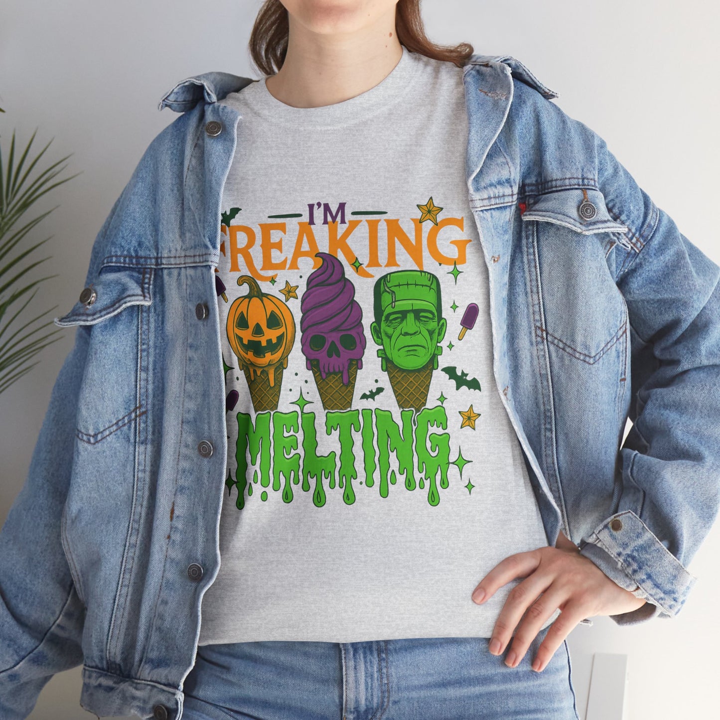 Halloween Unisex Heavy Cotton Tee, Fun Fall Shirt, Halloween Costume Top, Spooky Party Tee, Trick or Treat Apparel