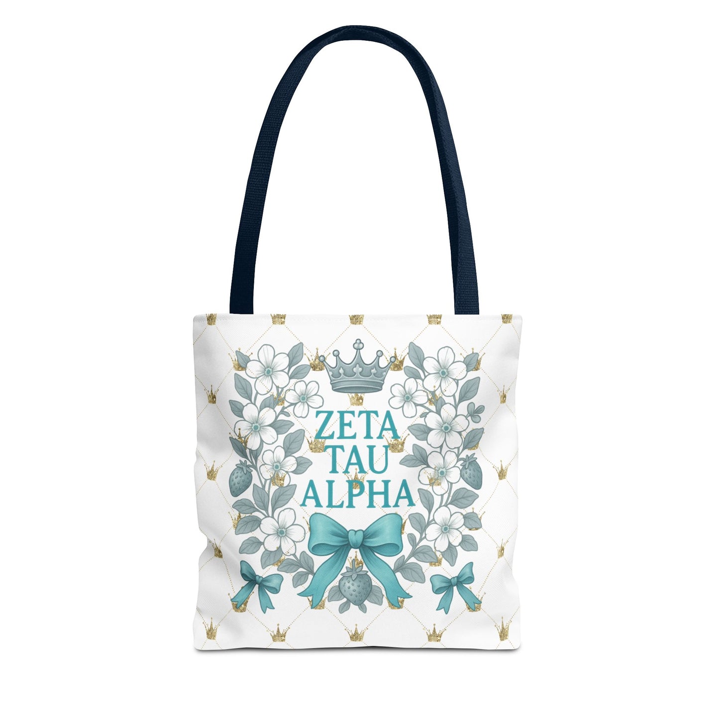 Zeta Tau Alpha Tote Bag | Sorority Bags, Floral Design, Gift for Sisters, Campus Essentials, Personalized Tote