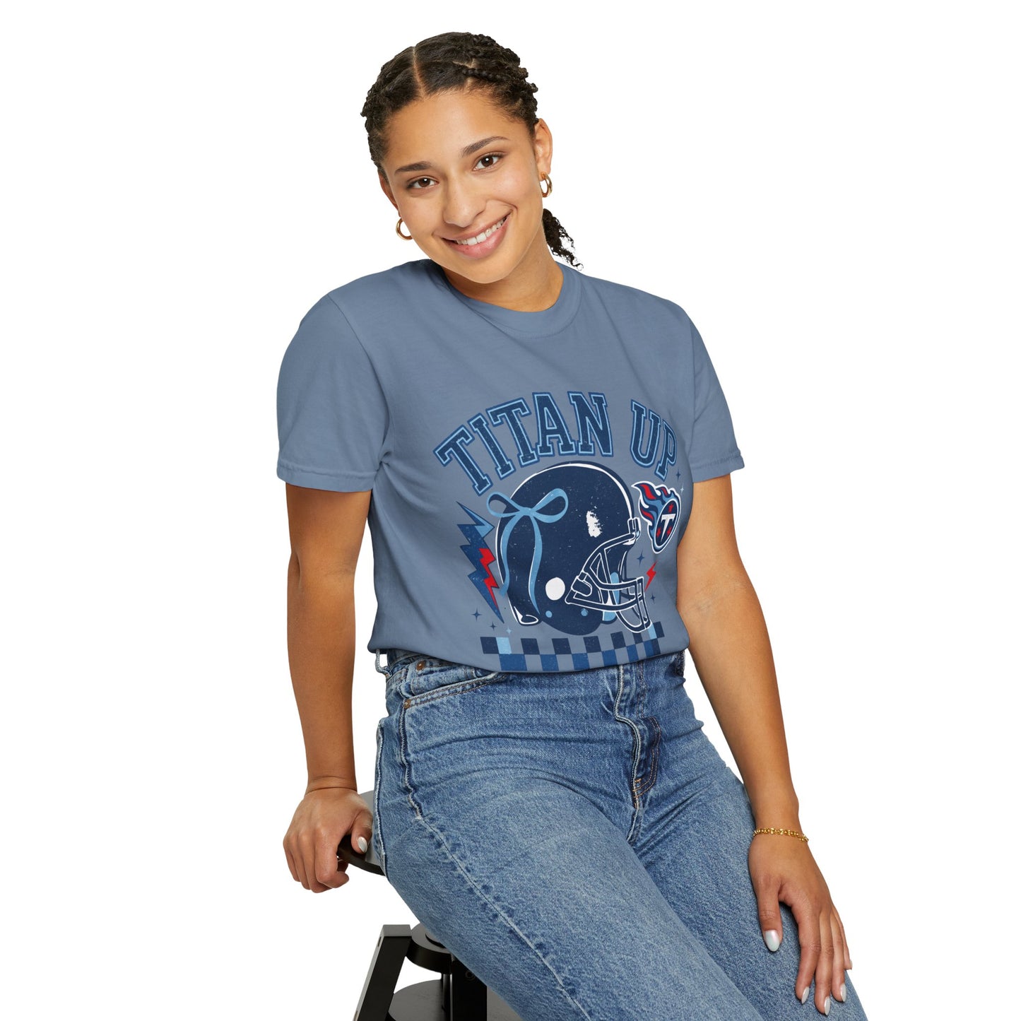 titan up tennessee Unisex Football Tee, Titan Up Shirt for Game Day, Casual Sportswear, Tailgating Apparel, Gift for Fans, Team Spirit Top