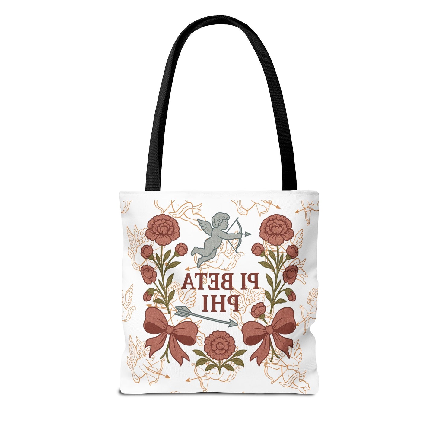 Floral Pi Phi Sorority Tote Bag