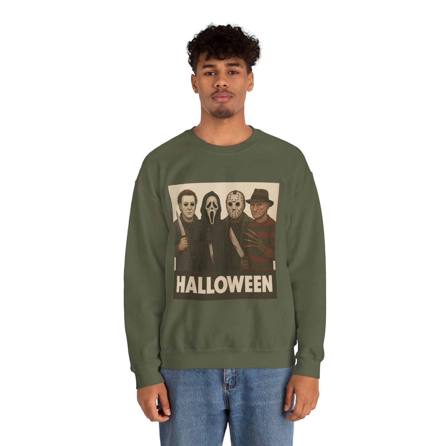 Spooky Movie Crewneck Sweatshirt - Halloween Horror Apparel