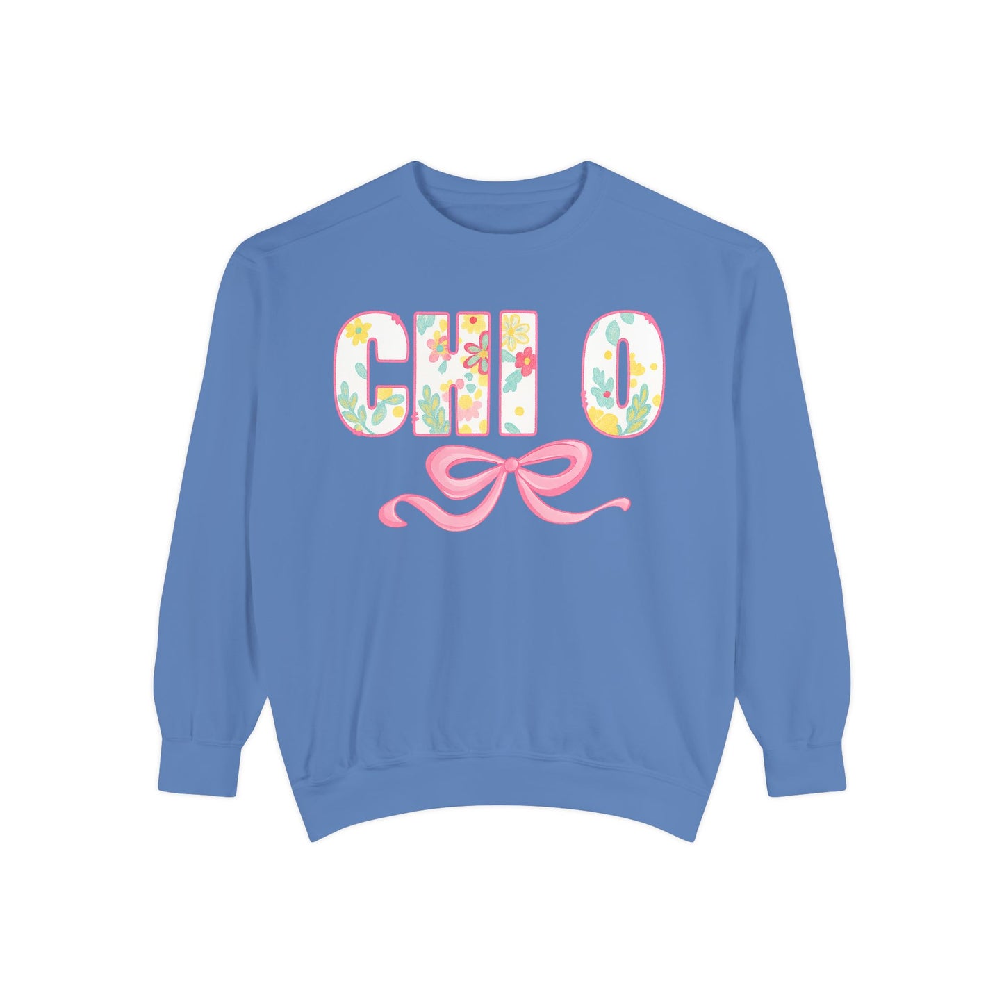 Colorful Floral Chill O Unisex Sweatshirt | Spring Fashion, Gift for Her