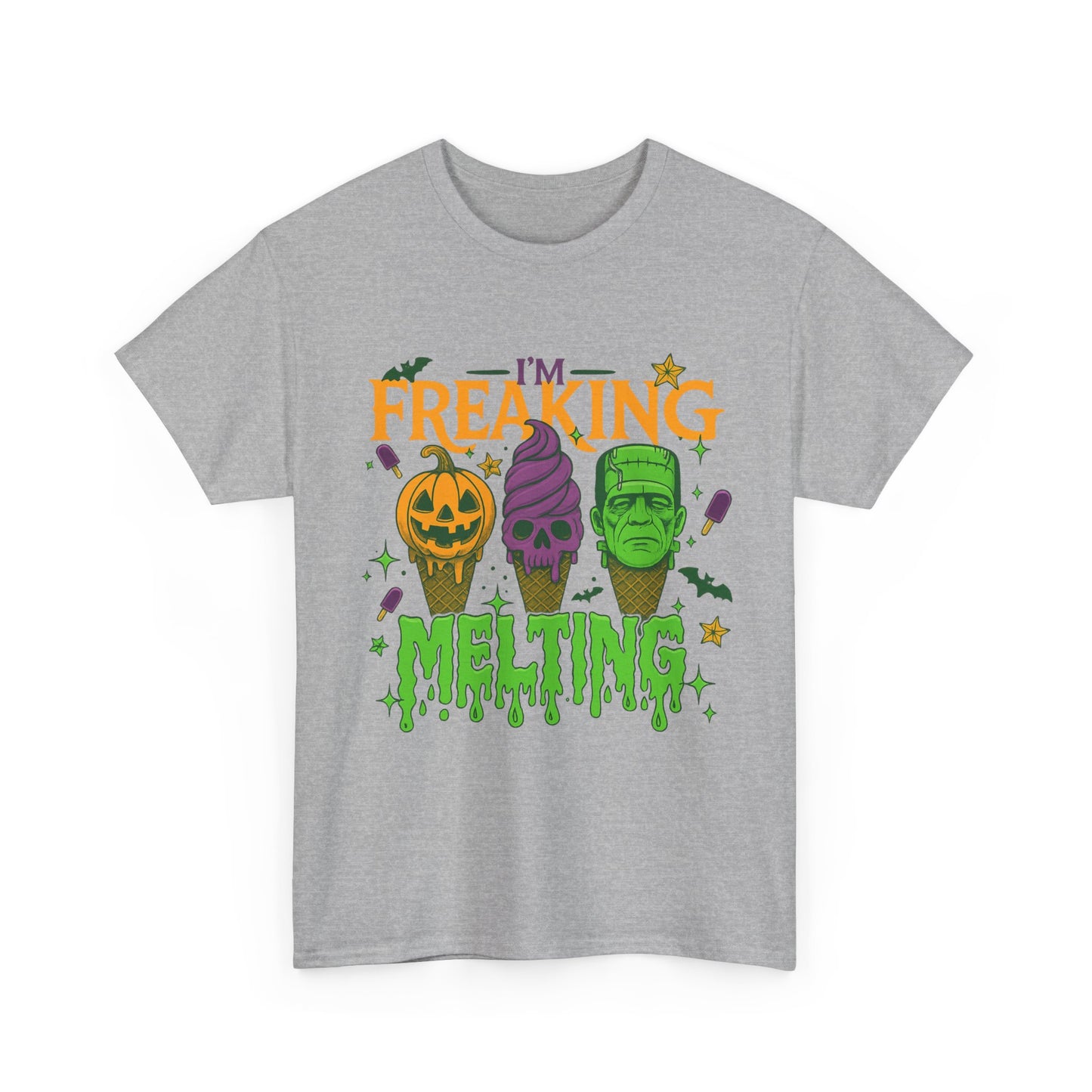 Halloween Unisex Heavy Cotton Tee, Fun Fall Shirt, Halloween Costume Top, Spooky Party Tee, Trick or Treat Apparel