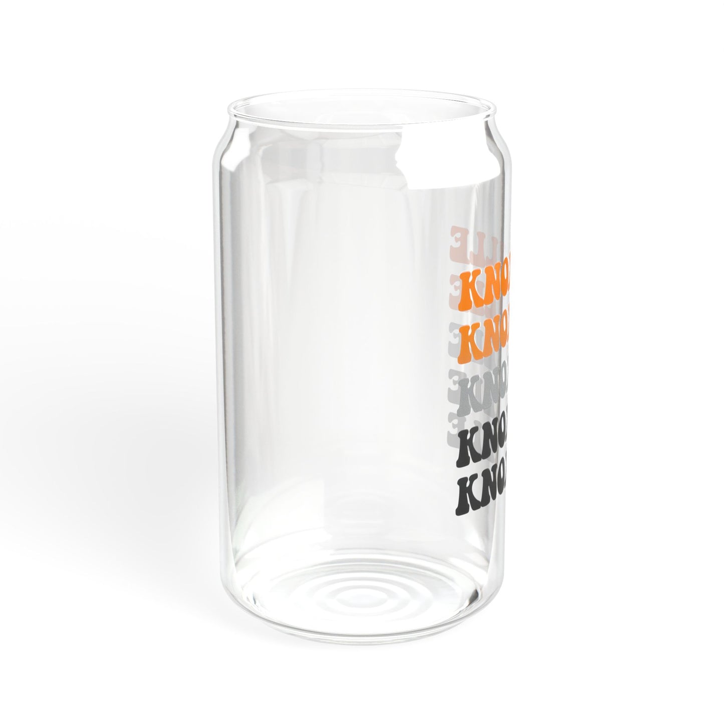 Knoxville Sipper Glass, 16oz - Stylish Drinkware for Home & Gifts, Summer Parties, Personalized Engagements, Office Decor, Eco-Friendly