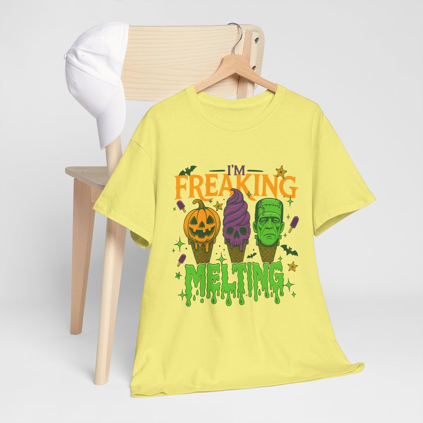 Halloween Unisex Heavy Cotton Tee, Fun Fall Shirt, Halloween Costume Top, Spooky Party Tee, Trick or Treat Apparel