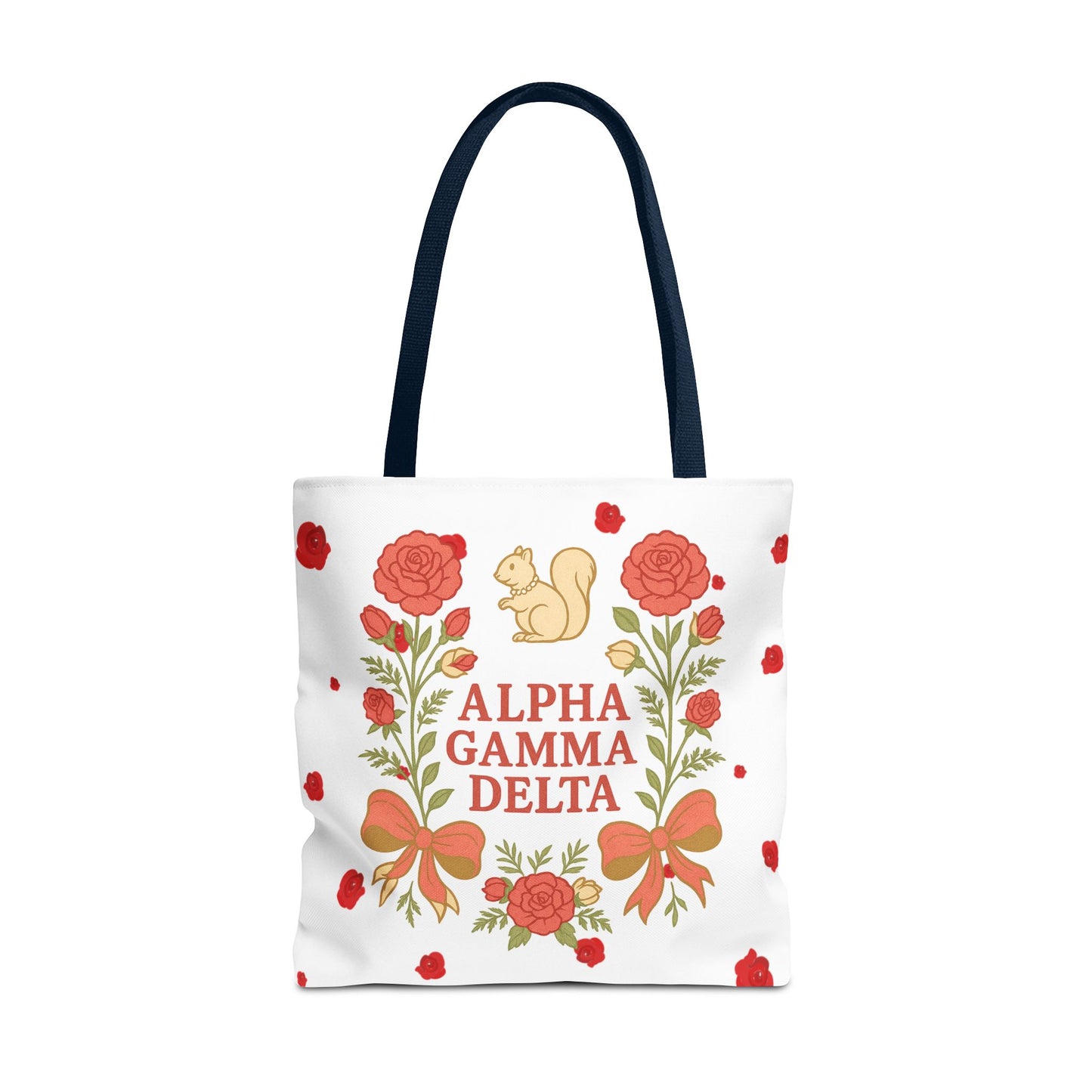 Floral Tote Bag | Alpha Gamma Delta Collection | Perfect for Sorority Events & Graduates