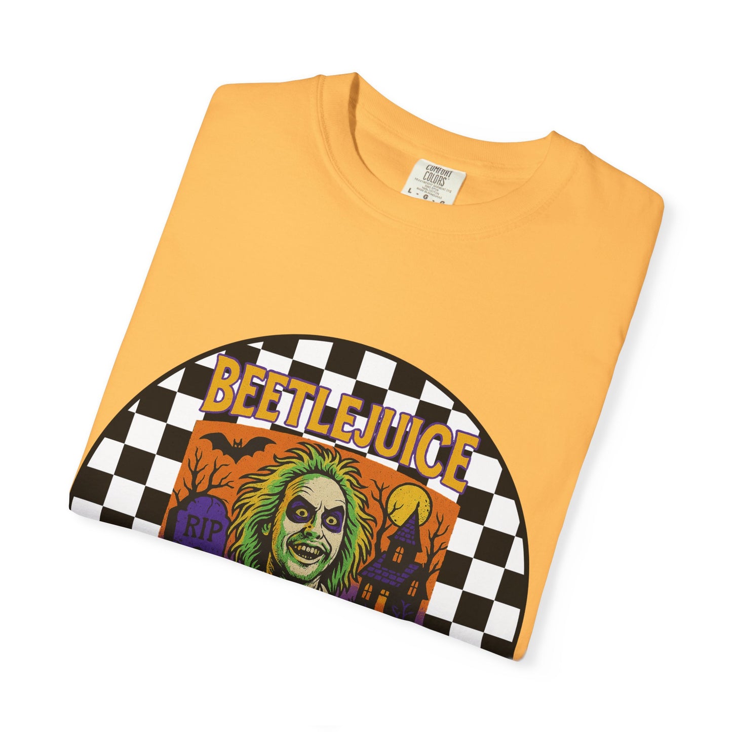 Beetlejuice Unisex T-shirt, Spooky Graphic Tee, Halloween Costume Shirt, Movie Fan Apparel, Eerie Clothing Gift