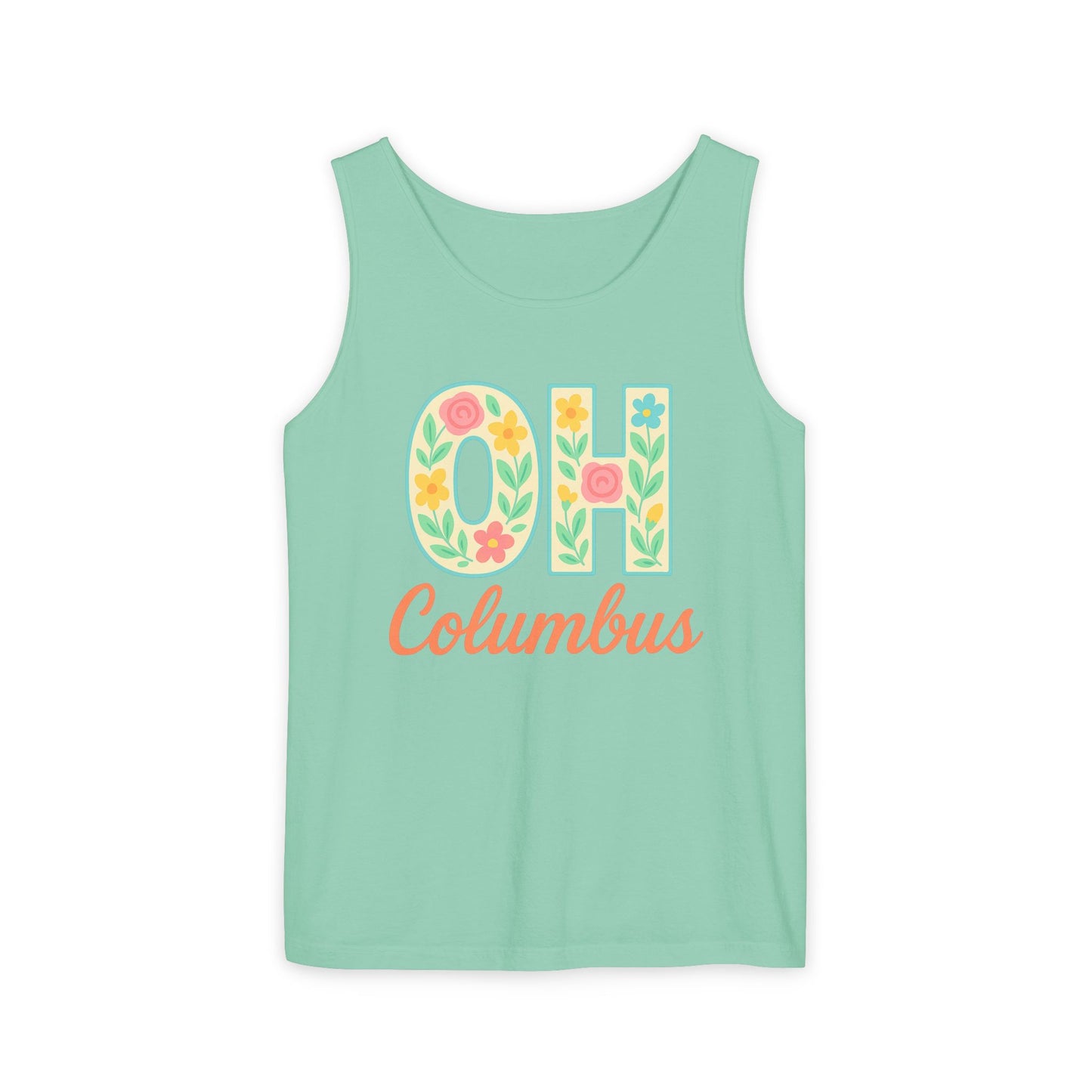Ohio Spirit Unisex Garment-Dyed Tank Top, College Sports, Casual Wear, Gift for Graduates, Team Pride, Comfort Colors, Graduation Gift, Go Bucks