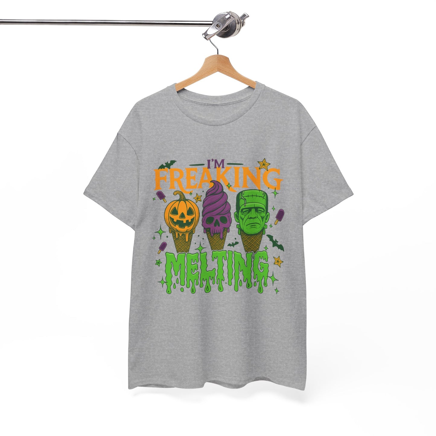 Halloween Unisex Heavy Cotton Tee, Fun Fall Shirt, Halloween Costume Top, Spooky Party Tee, Trick or Treat Apparel