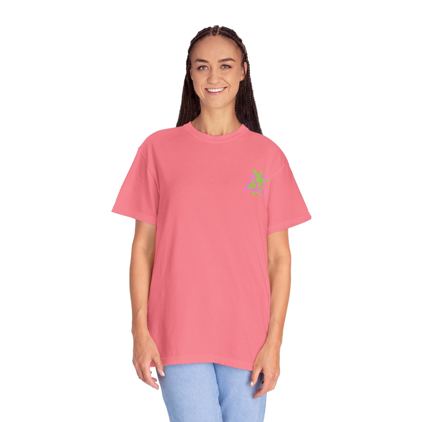 Delta Zeta Unisex T-Shirt, Sorority Shirt, Garment-Dyed Tee, Cute College Top, Sisterhood Apparel, Gift for Sorority Sisters