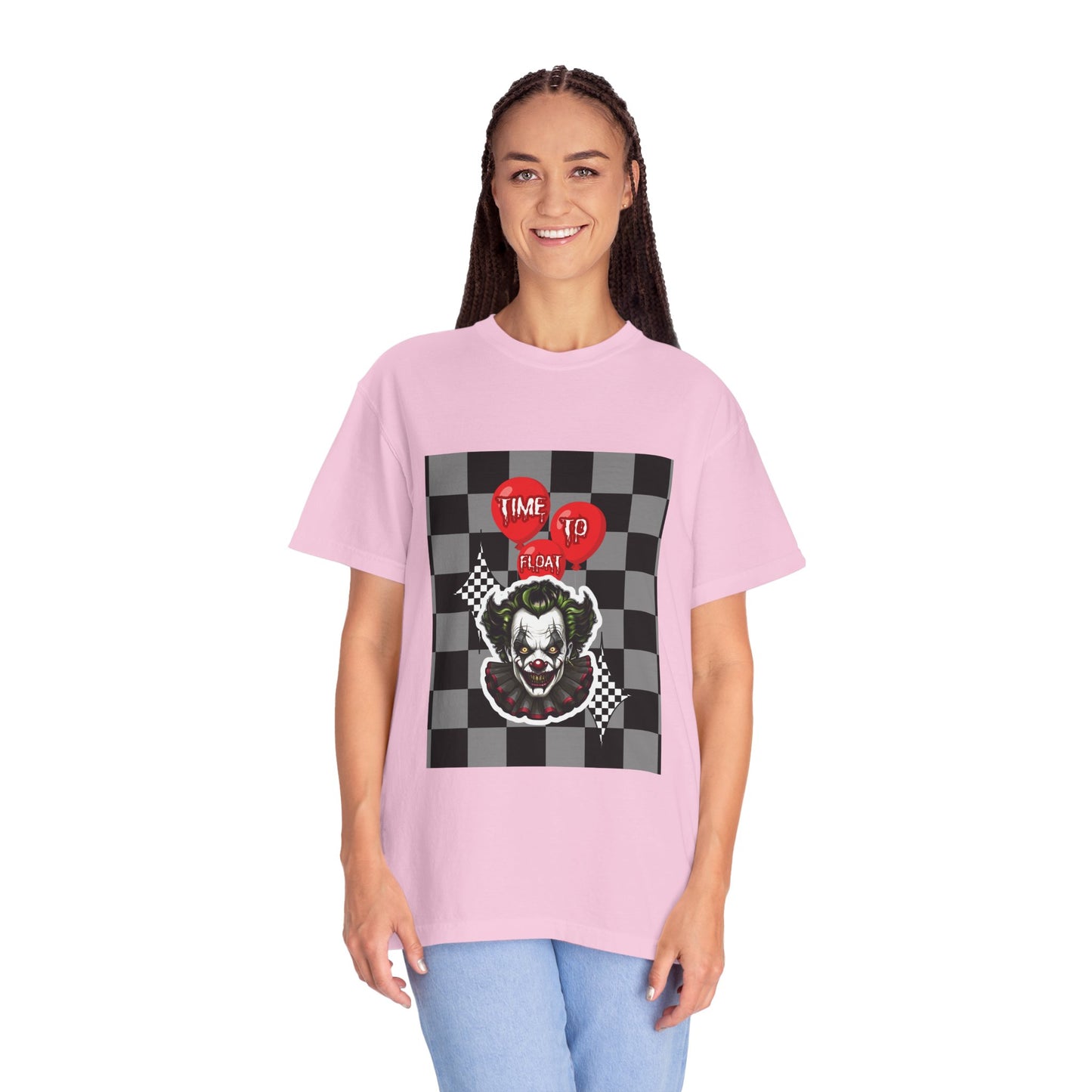 Creepy Clown Graphic T-Shirt, Halloween Costume Tee, Unisex Horror Shirt, Fun Gift for Fans, Graphic Novelty Wear, Casual Outfit