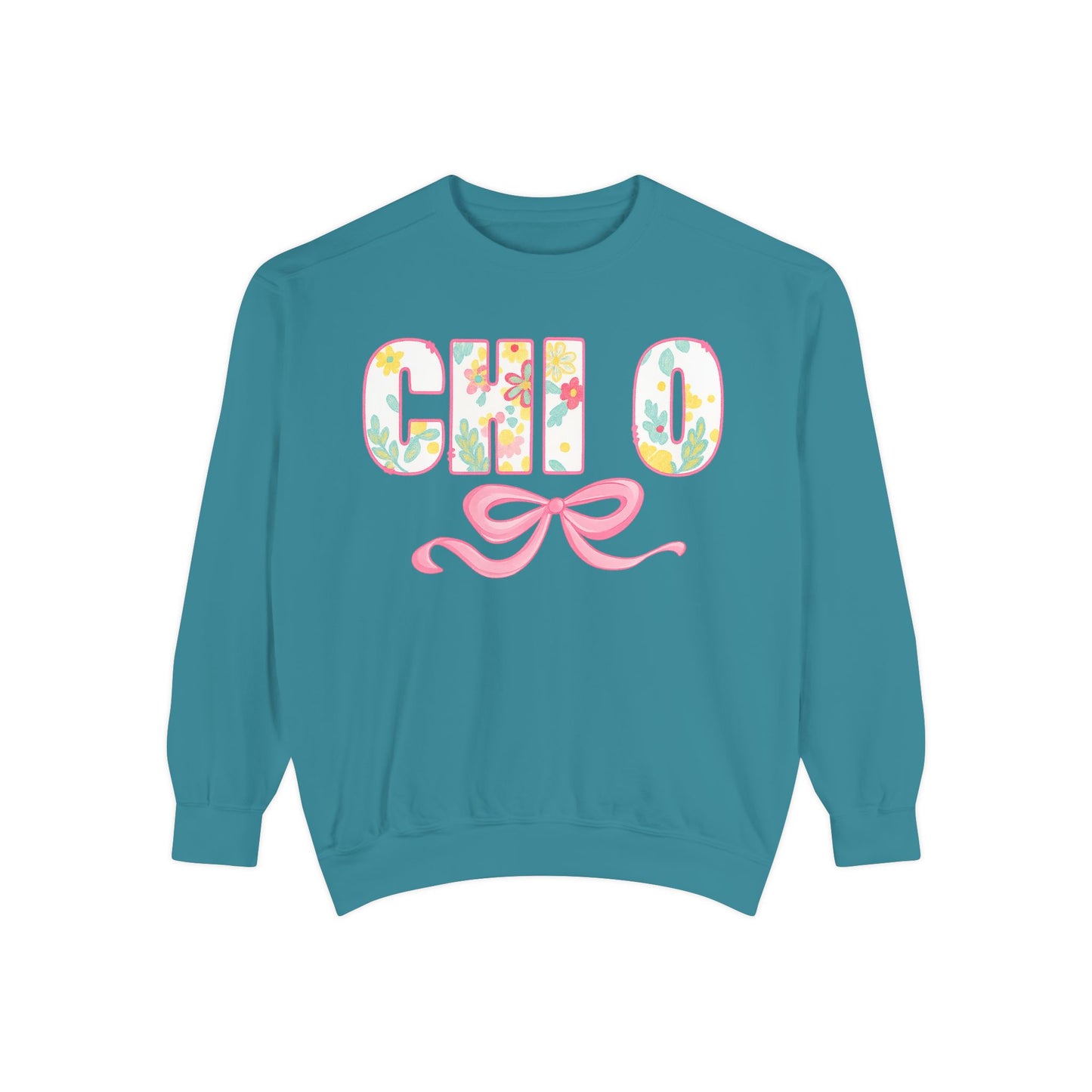 Colorful Floral Chill O Unisex Sweatshirt | Spring Fashion, Gift for Her