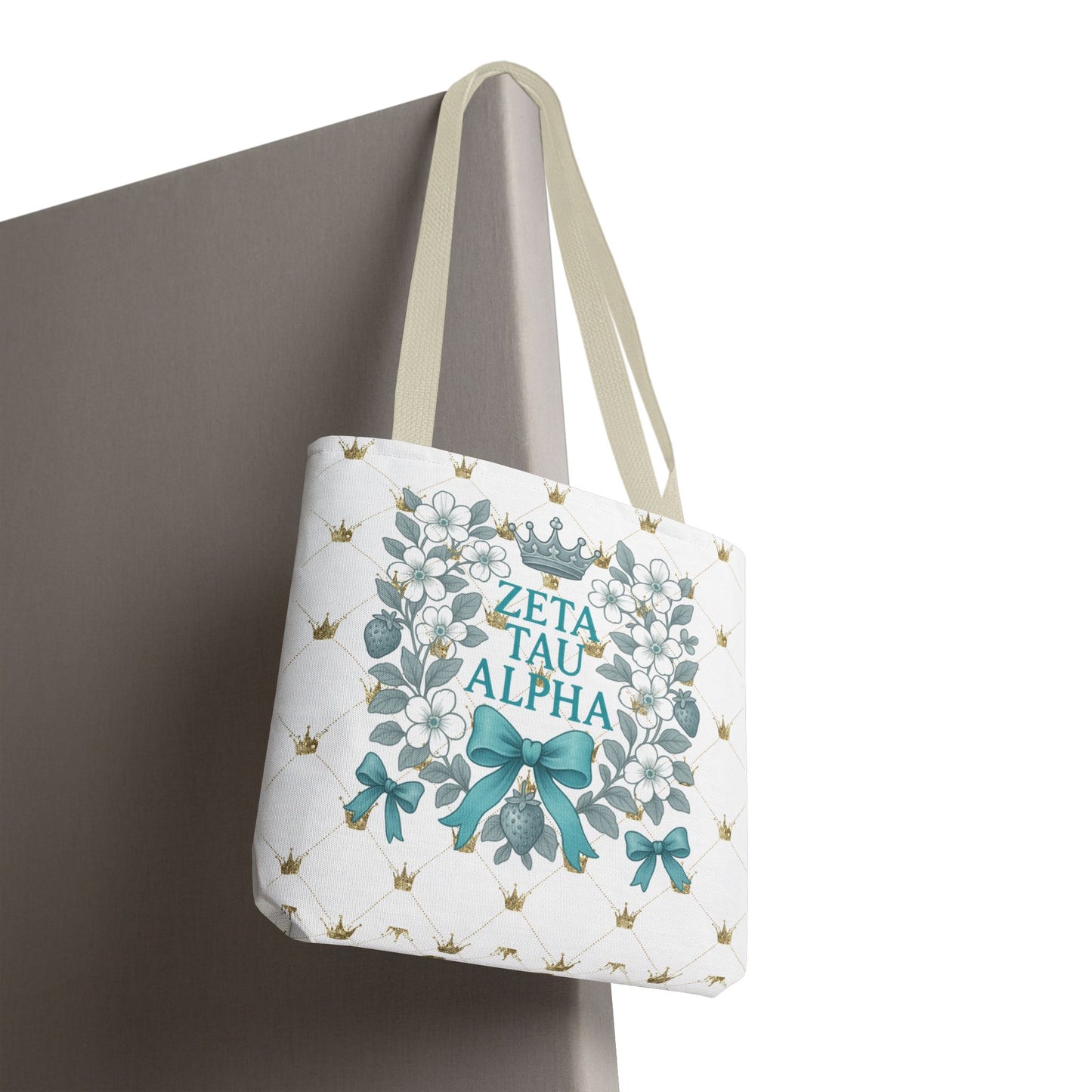 Zeta Tau Alpha Tote Bag | Sorority Bags, Floral Design, Gift for Sisters, Campus Essentials, Personalized Tote