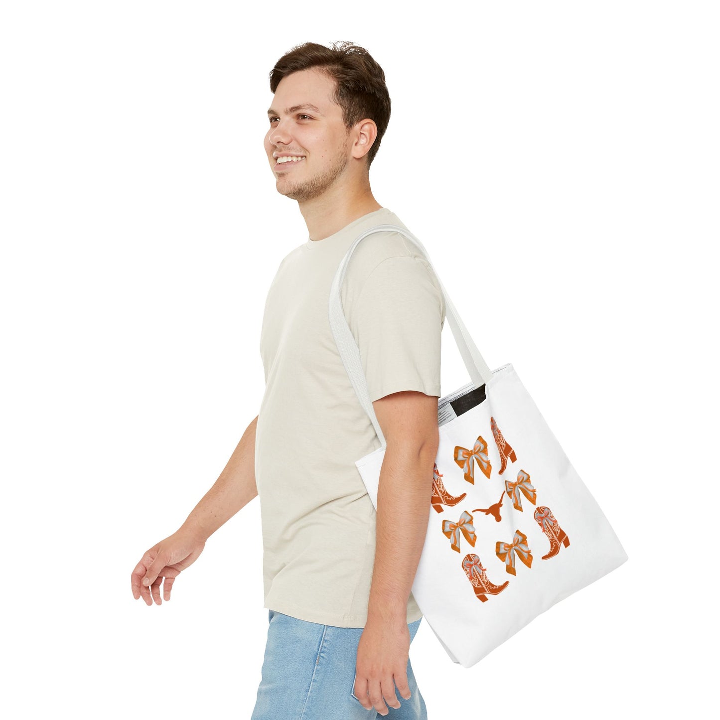 Tx longhorns Stylish Western Tote Bag, Cowgirl Style Accessories, Everyday Use, Gift for Rodeo Fans, hook em horns, texas game day, tx fan gift, graduation gift, texas alumni