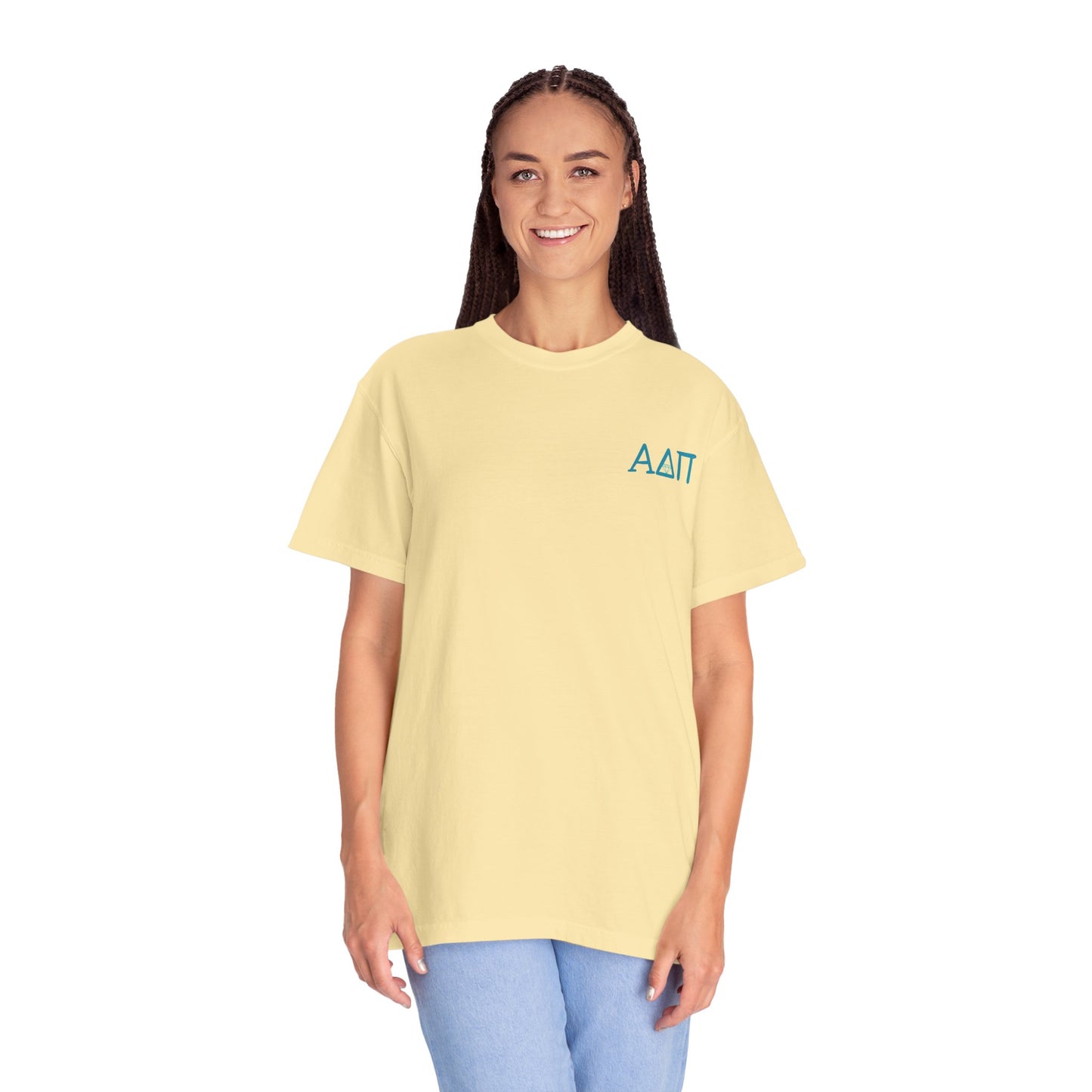 Alpha Delta Pi T-Shirt, Sorority Shirt, College Apparel, Greek Life Gift, Unisex Garment-Dyed Tee
