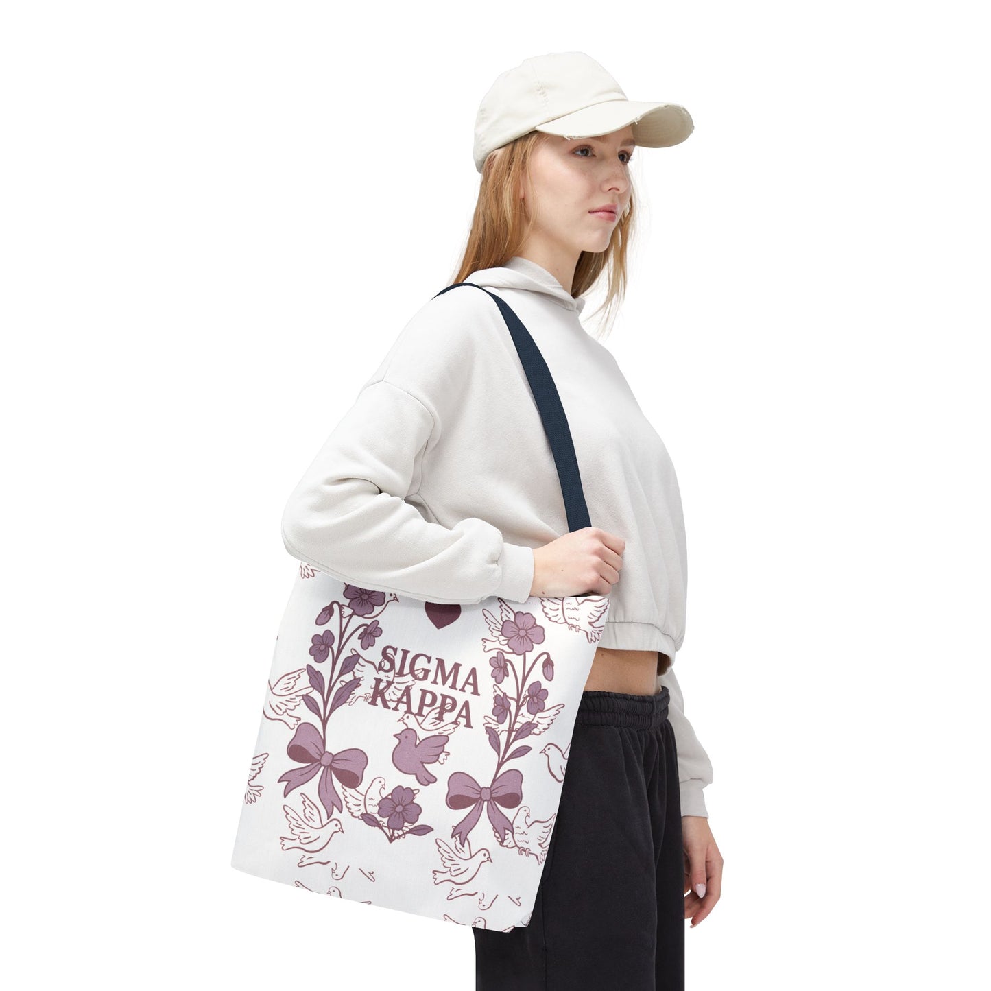 Sigma Kappa Floral Tote Bag | Sorority Gift, Eco-Friendly Carry-All, College Accessory, Stylish Shopping Bag, Chic Beach Tote