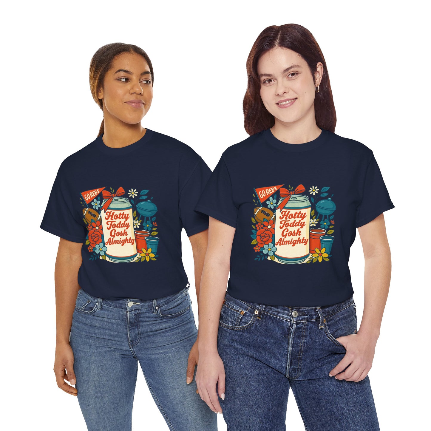 Hotty Toddy Heavy Cotton Tee - Unisex Graphic T-Shirt, Casual Wear, College Apparel, Gift for Students, Spring Break Fashion