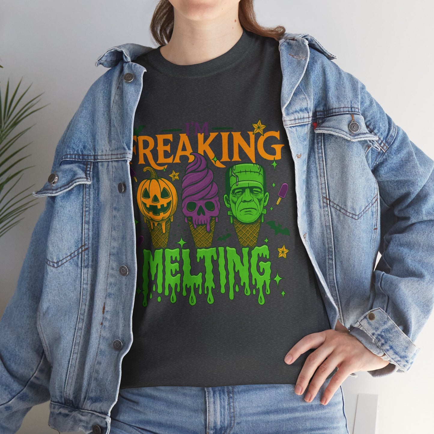 Halloween Unisex Heavy Cotton Tee, Fun Fall Shirt, Halloween Costume Top, Spooky Party Tee, Trick or Treat Apparel