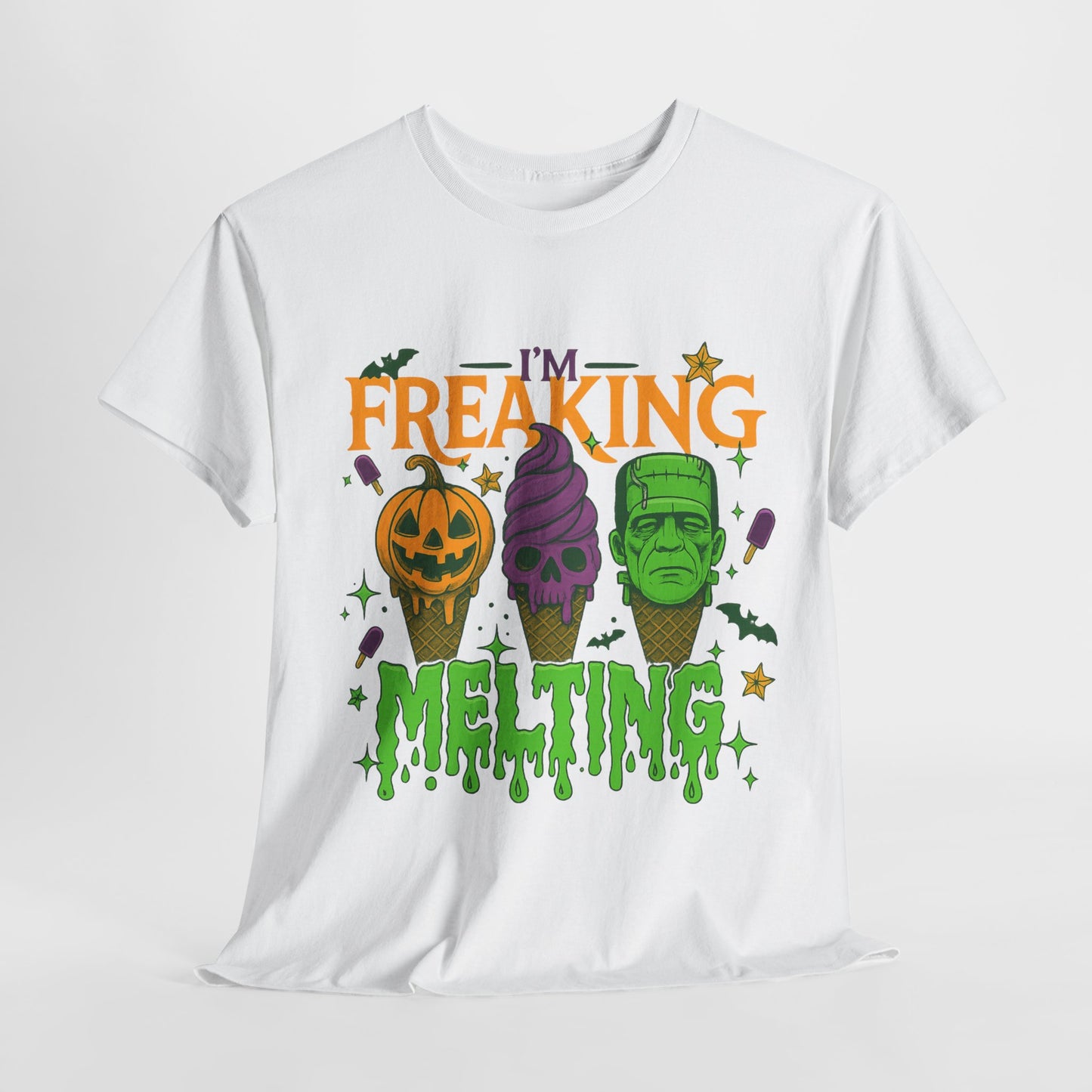 Halloween Unisex Heavy Cotton Tee, Fun Fall Shirt, Halloween Costume Top, Spooky Party Tee, Trick or Treat Apparel