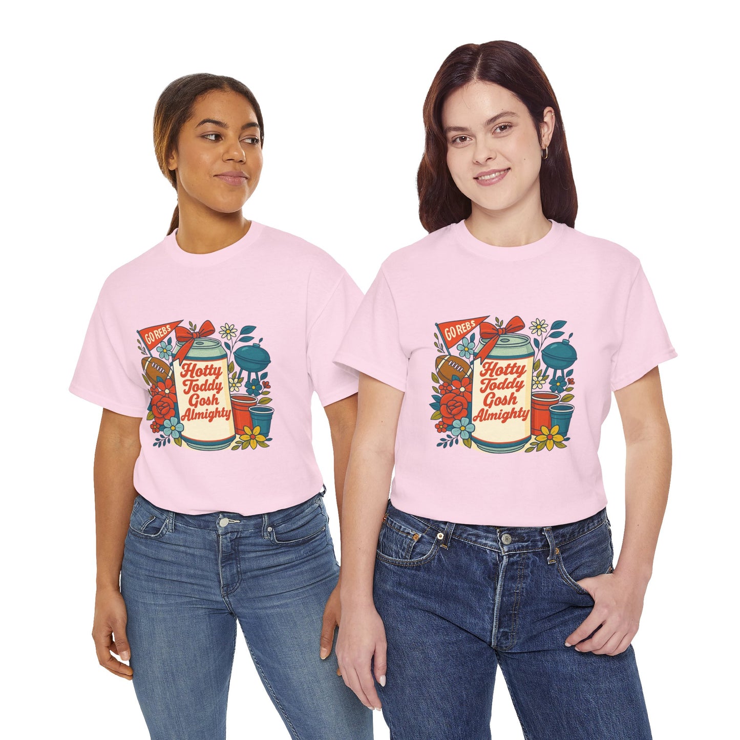 Hotty Toddy Heavy Cotton Tee - Unisex Graphic T-Shirt, Casual Wear, College Apparel, Gift for Students, Spring Break Fashion