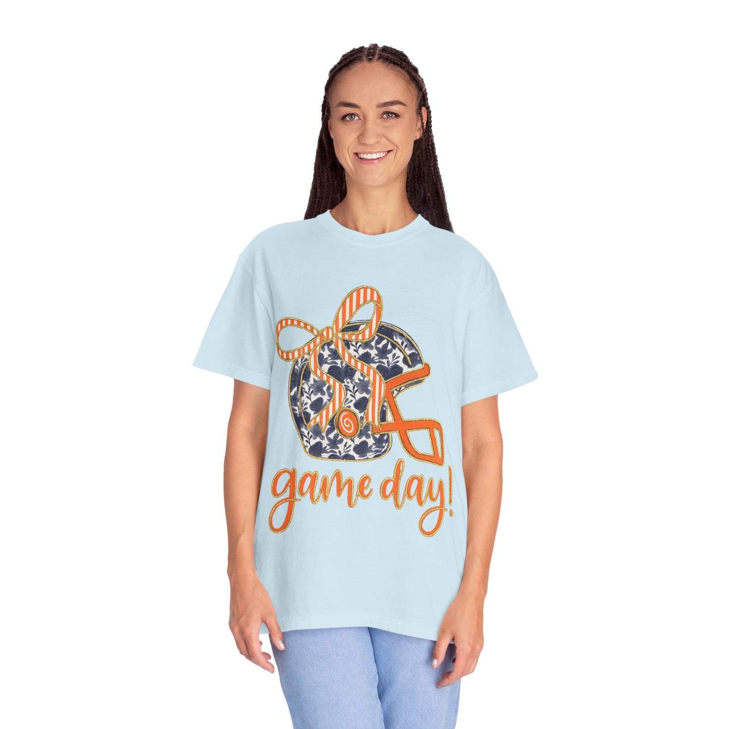 Game Day Coquette Style, Football Helmet T-Shirt | Unisex Sports Tee for Football Fans | Perfect for Tailgating, Game Everyday Wear