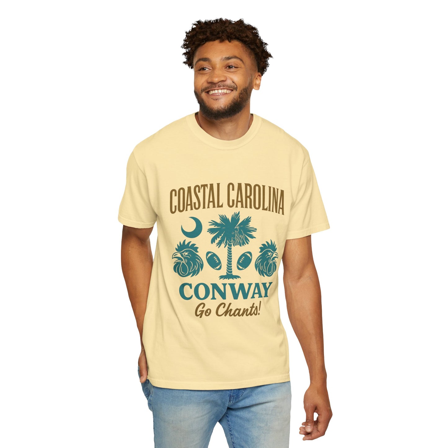 Go Chants T-Shirt, Unisex Garment-Dyed Tee, Beachwear, College Apparel, Summer Vibes
