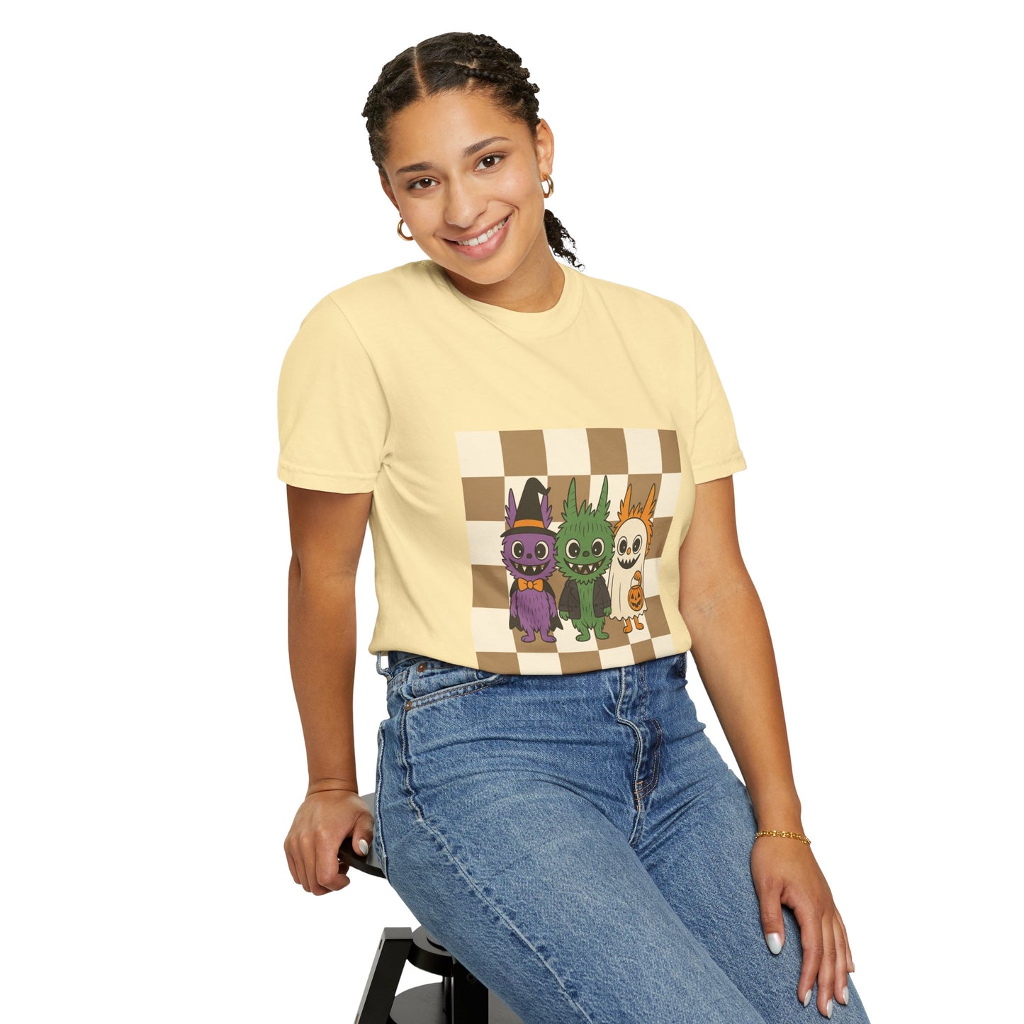 Cute Halloween Monster T-Shirt, Spooky Graphic Tee, Fall Apparel, Unisex Shirt, Trick or Treat, Halloween Party Outfit