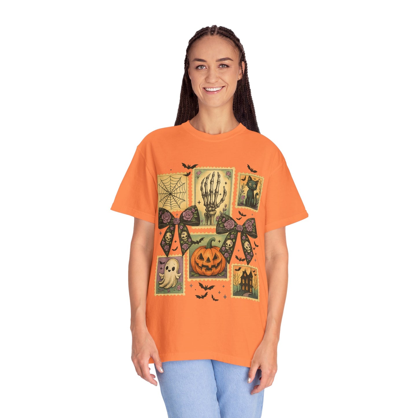 Halloween-Themed Unisex T-Shirt - Spooky Vibes for Fall Celebrations, Ghost Lovers Gift, Costume Party Essential, Cozy Autumn Tee