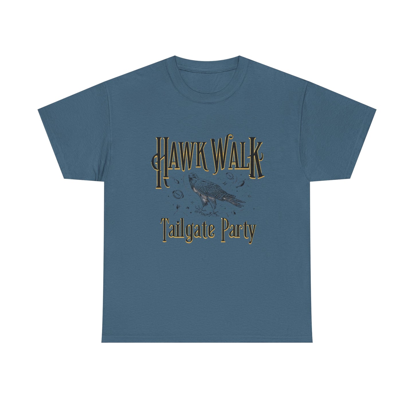 Hawk Walk Tailgate Tee, Unisex Cotton Shirt, Outdoor Event T-Shirt, Festival Wear, Bird Lover Gift, Sports Gathering Apparel