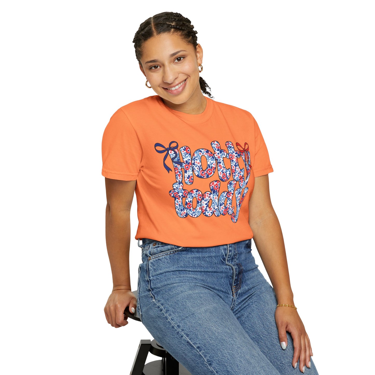 Floral Hotty Toddy Coquette Bow T-Shirt