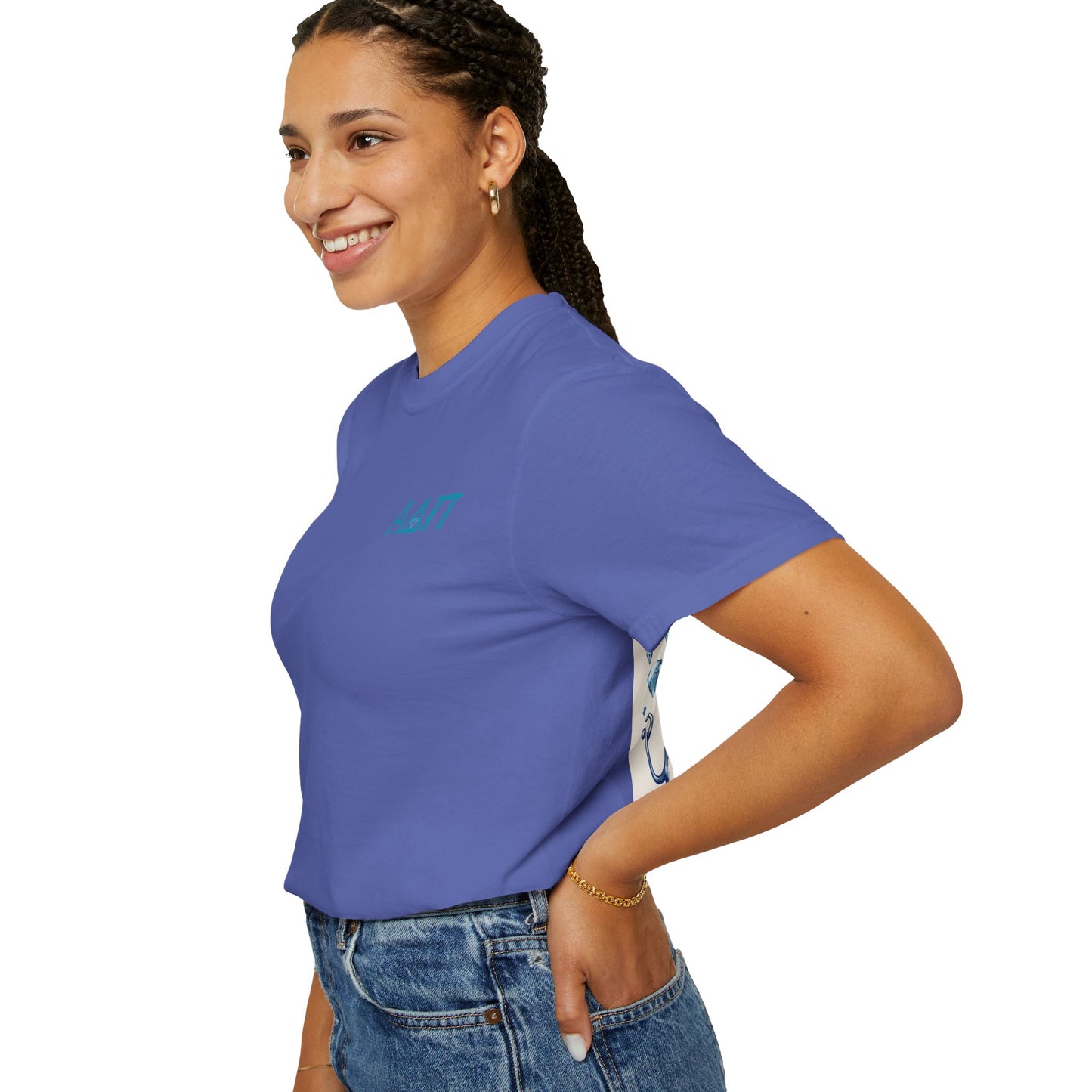 Alpha Delta Pi T-Shirt, Sorority Shirt, College Apparel, Greek Life Gift, Unisex Garment-Dyed Tee