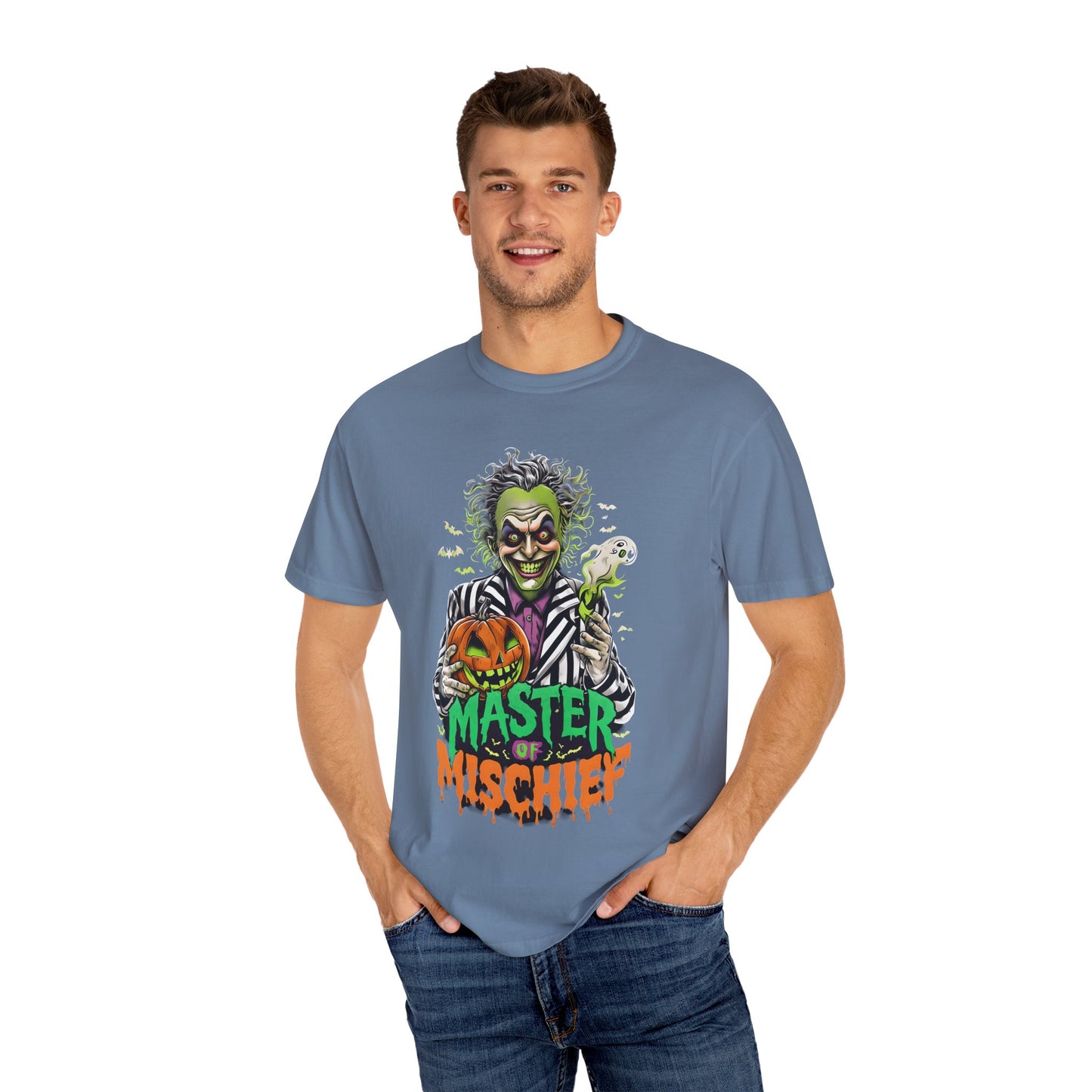 Master of Mischief Unisex T-Shirt, Halloween Party Shirt, Costume Tee, Spooky Gift, Fall Apparel, Graphic Tee