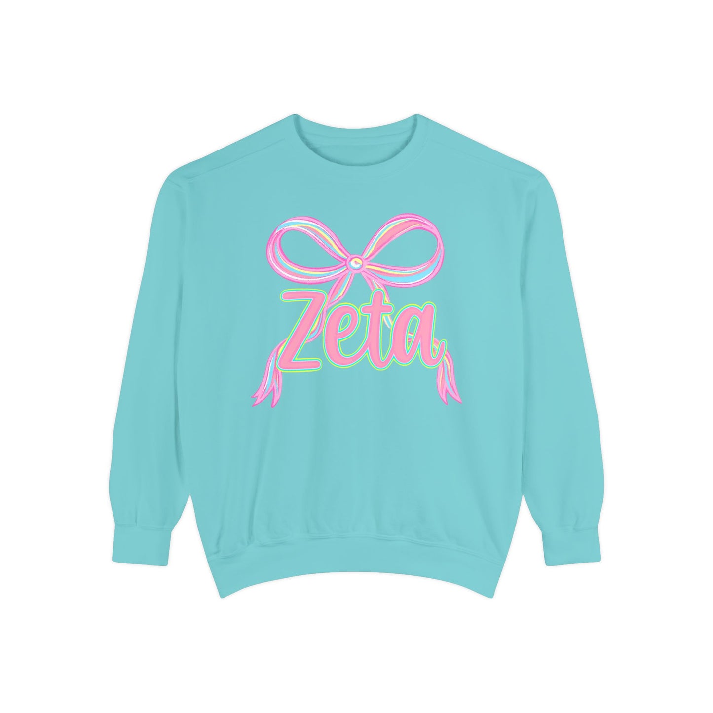 Zeta Graphic Sweatshirt, Cozy Fashion, Gift for Sorority Sisters, Cute Casual Wear, College Apparel, Unisex Outfit