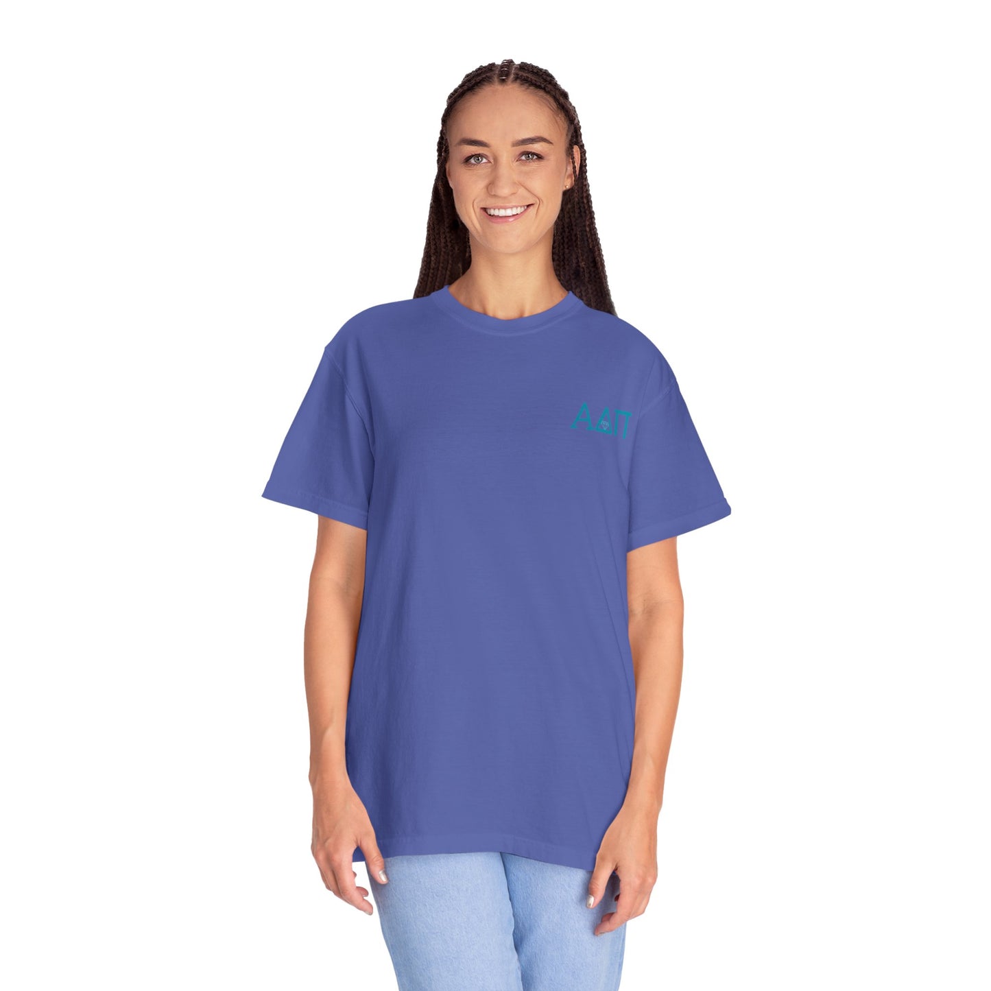Alpha Delta Pi T-Shirt, Sorority Shirt, College Apparel, Greek Life Gift, Unisex Garment-Dyed Tee